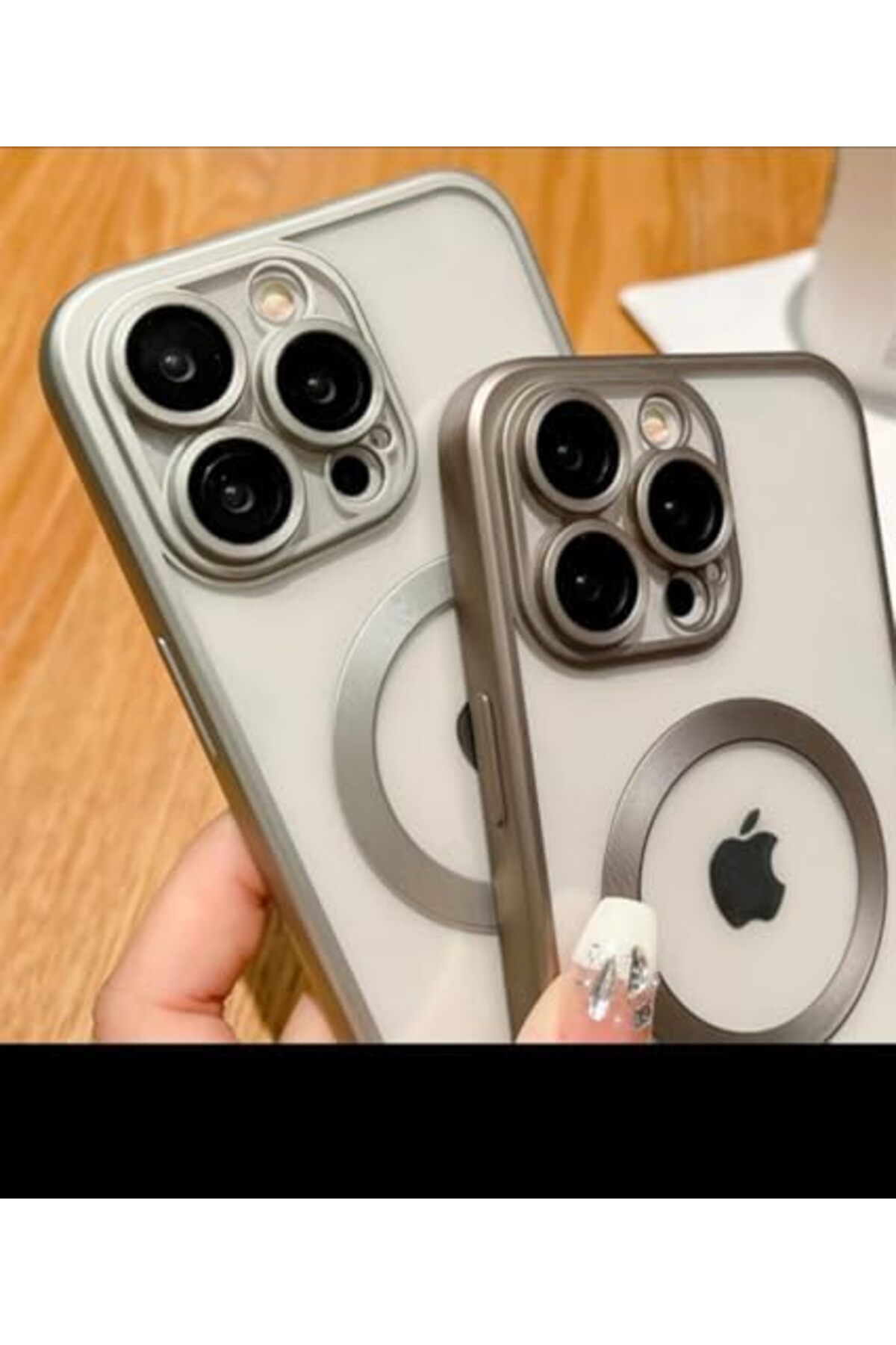 Mena Rise TuonShop iPhone 16 Pro / 16 Pro Max ÇöL Titanyum Kamera Korumalı Kılıf Manyetik Şarj Özellikl
