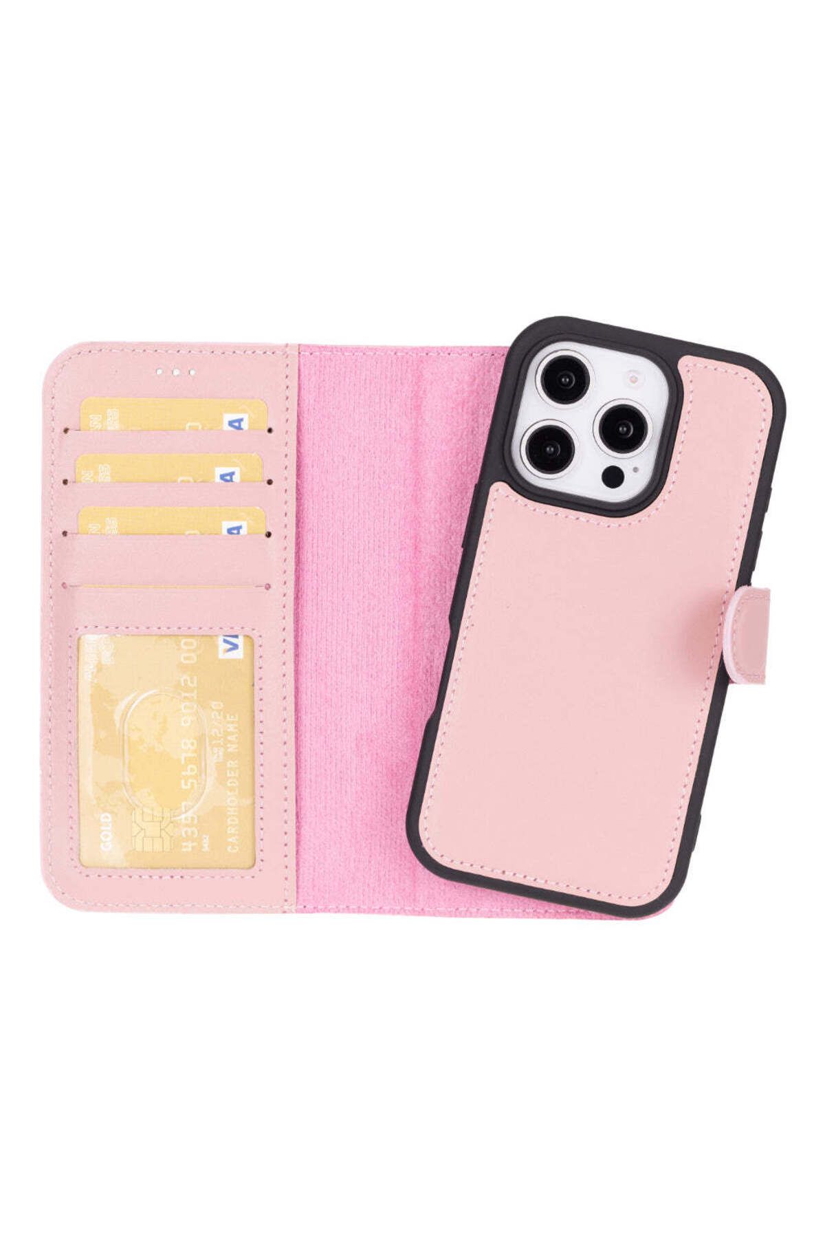 Velnera Magic iPhone 16 Pro Çıkarılabilir Deri Cüzdan Kılıf