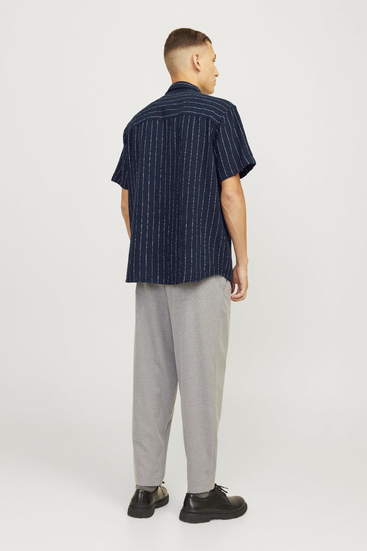 پیراهن مردانه راسته آستین کوتاه | جک اند جونز Jack & Jones 12248594 - تصویر 4