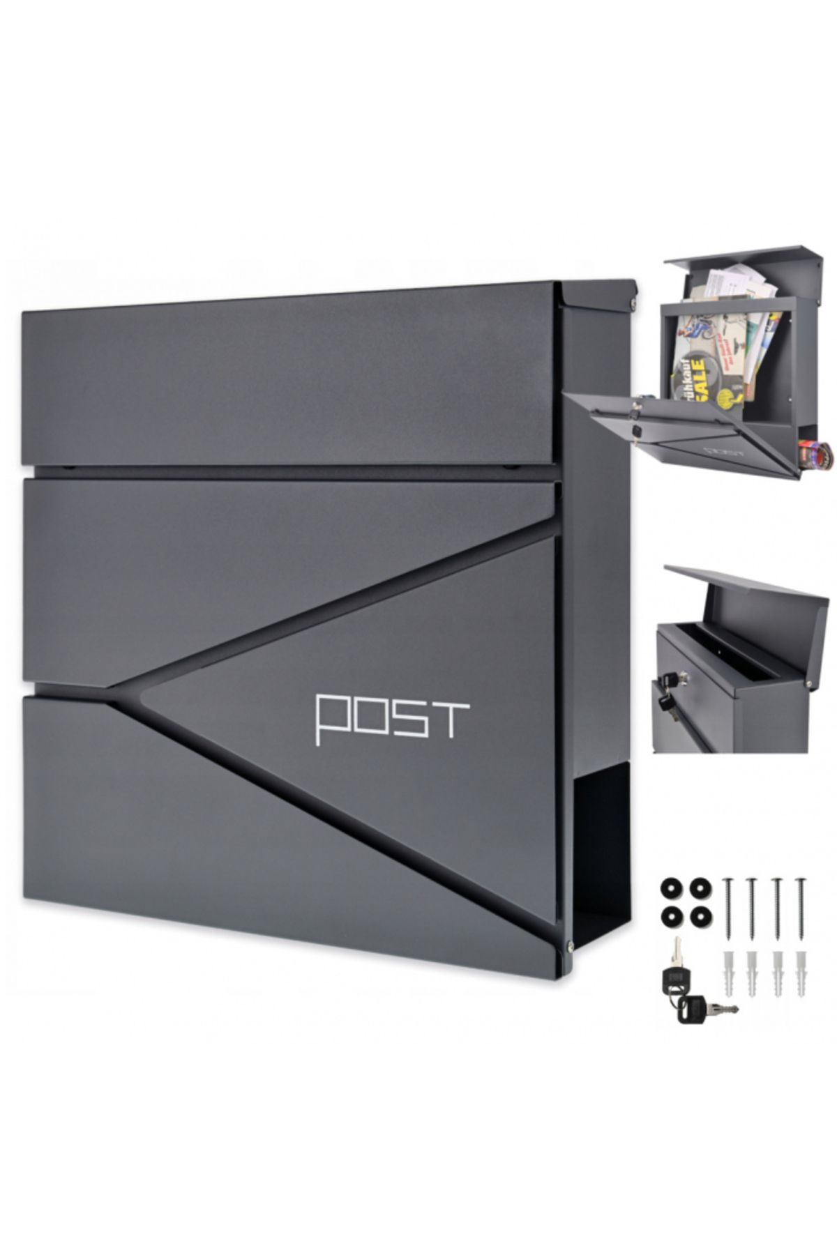 VERDA-Mailbox for Letters SN3696-1 Anthracite 1
