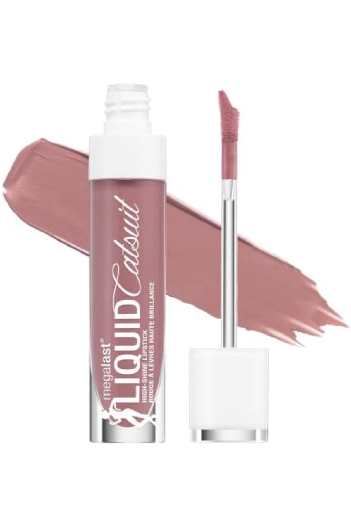 WET N WİLD Megalast Liquid Catsuit High Shine Lipstick, Send Nudes, 0.2 Ounce
