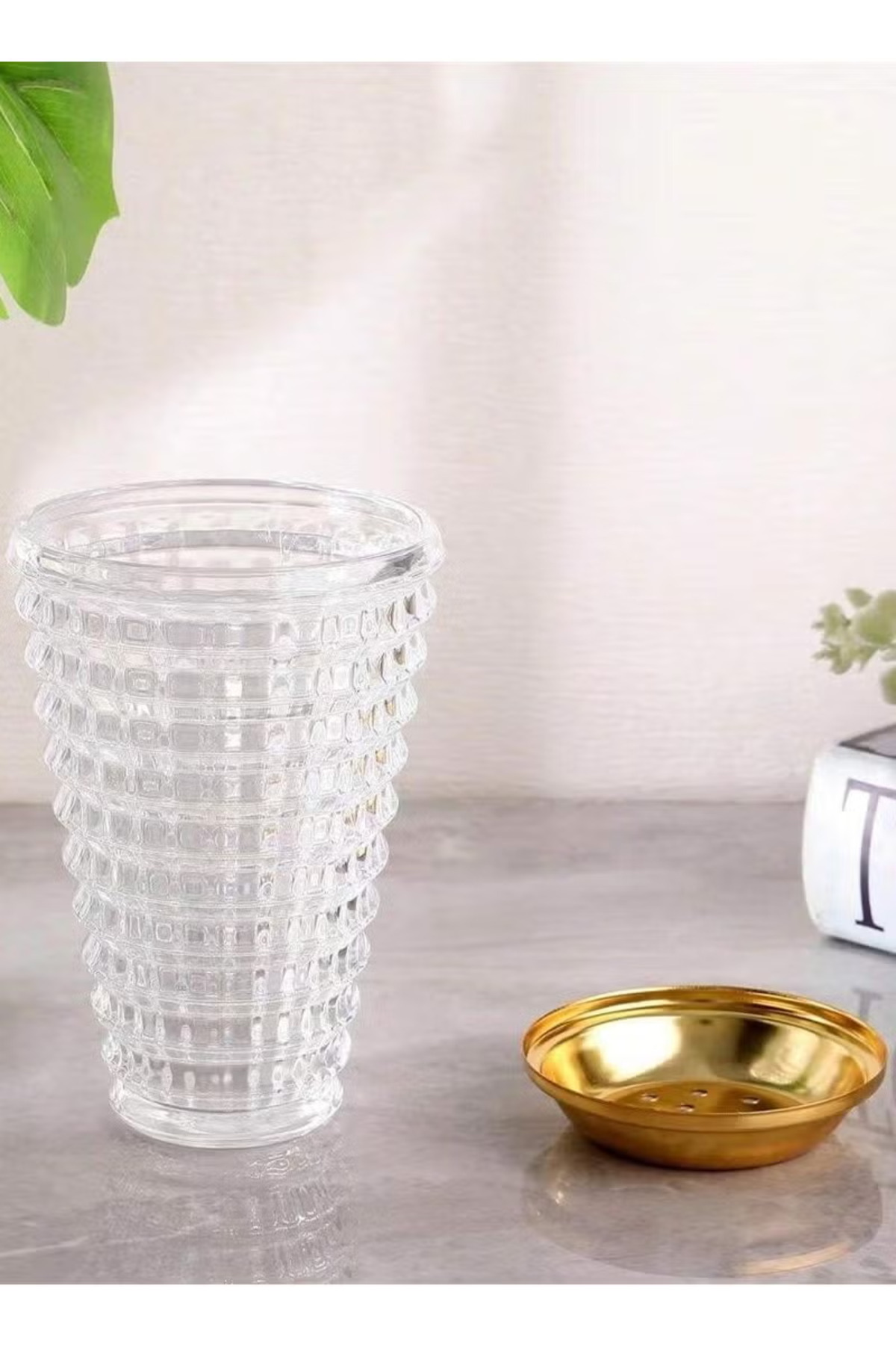 مبخرة كريستال فاخرة بتصميم عصري، مبخرة بخور زجاجية...