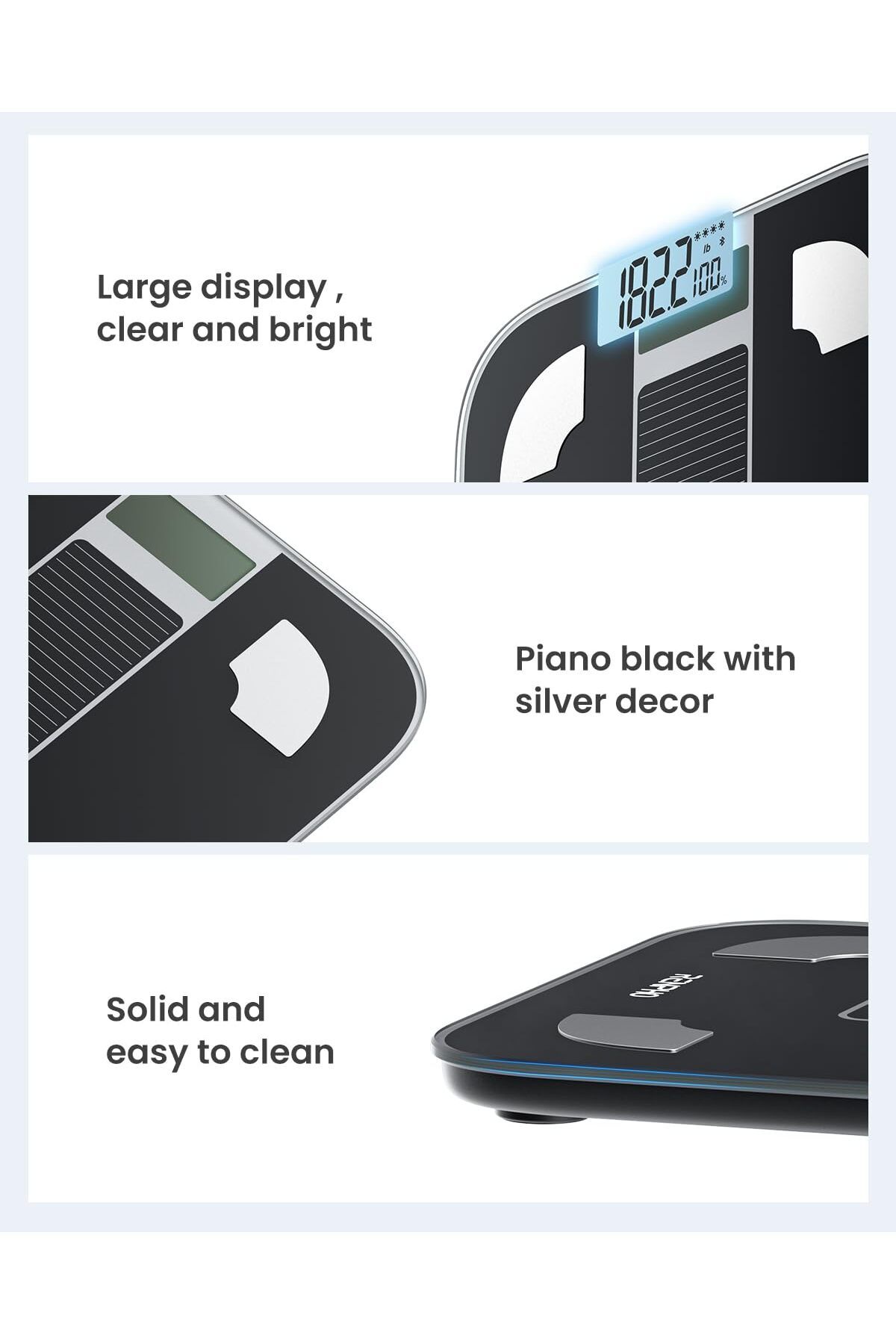 RENPHO-Smart Scale for Body Weight Eligible Elis Two Weight Scale with Pregnancy Mode High Precision 6
