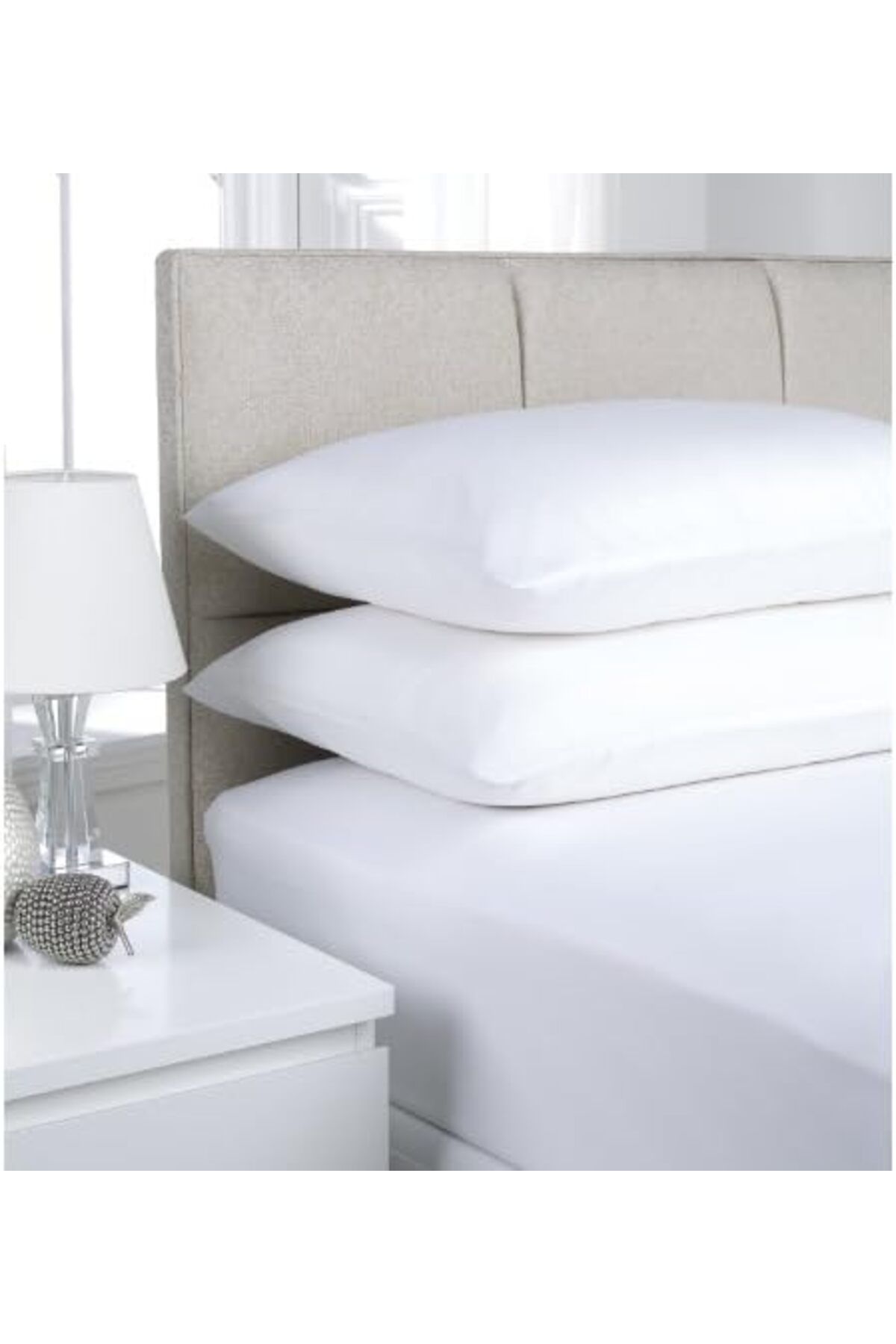 Mena Rise-Diyar-Ifırsatshop Turca At9120 Sheet Set, White, 160 cm X 240 Cm/50 cm X 70 cm 1017157 2