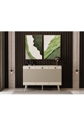 melura home MELURA KONSOL 120 CM %100 MDF LAKE AHŞAP AYAK