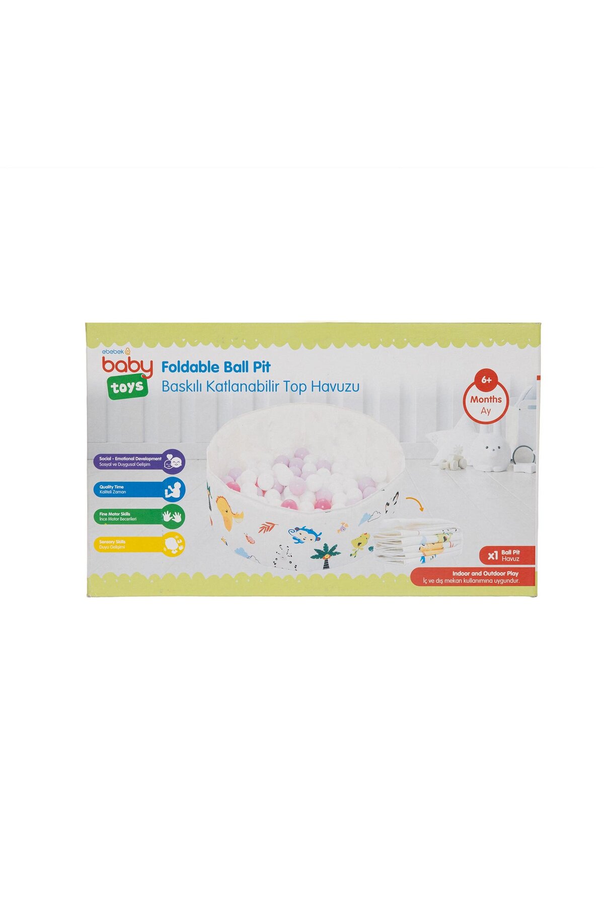 baby toys Baskılı Katlanır Top Havuzu fotoğrafı 7 (önizleme)