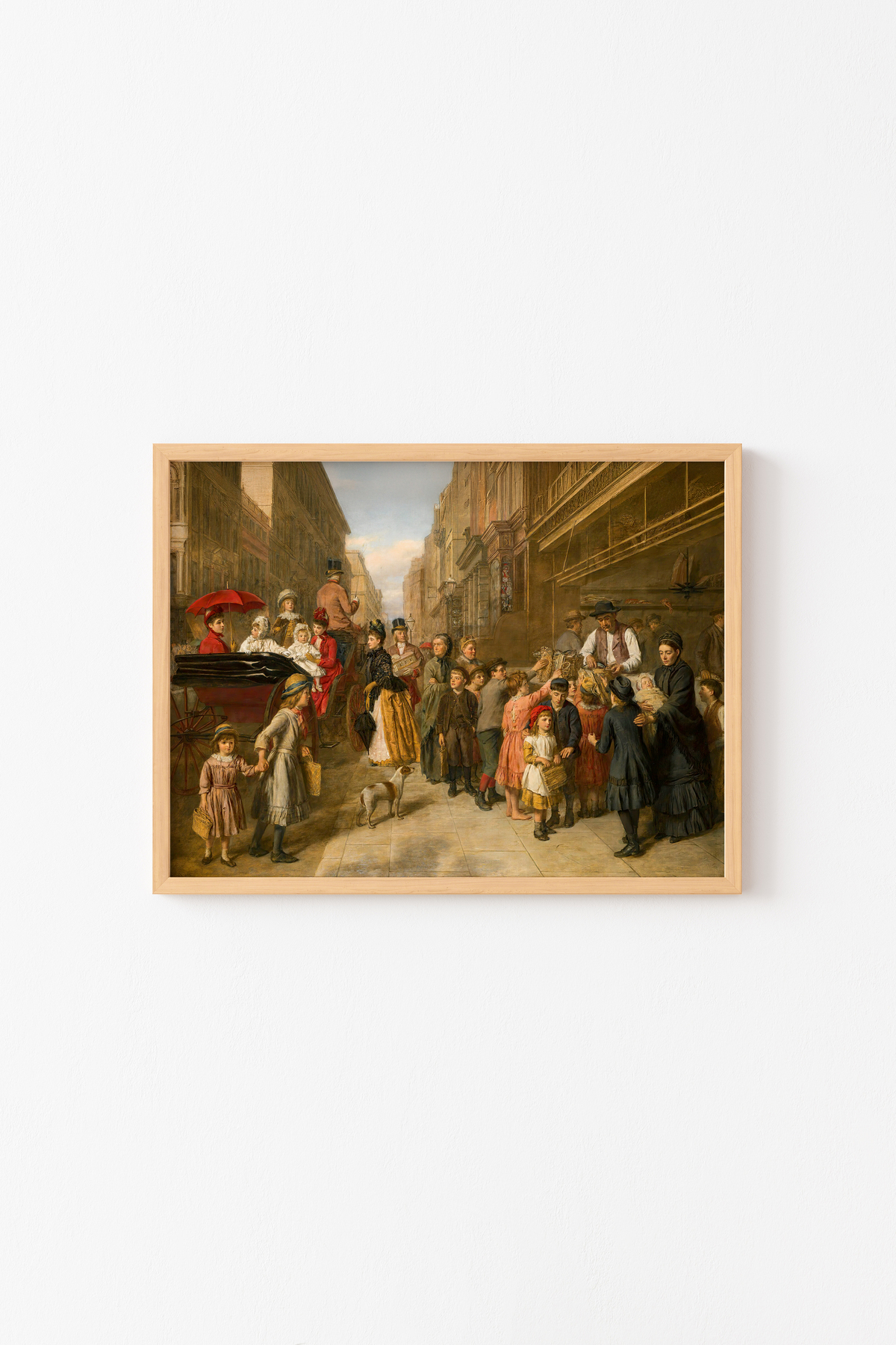 Poverty and Wealth - Wooden Patterned Frame