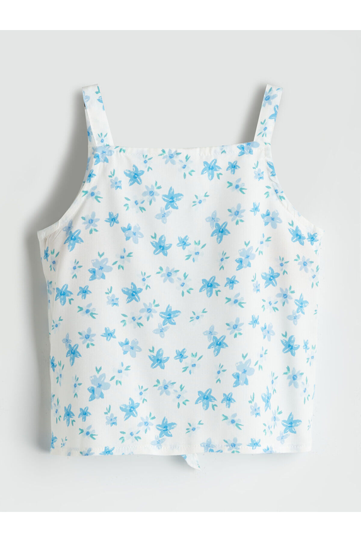 LC Waikiki LCW ECO Kare Yaka Çiçekli Kız Çocuk Gömlek fotoğrafı 2 (önizleme)