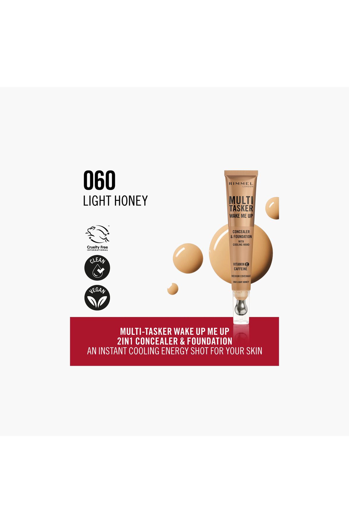 Rimmel-ريميل ملتي تاسكر ويك مي أب خافي عيوب وكريم أساس - 20 مل 2