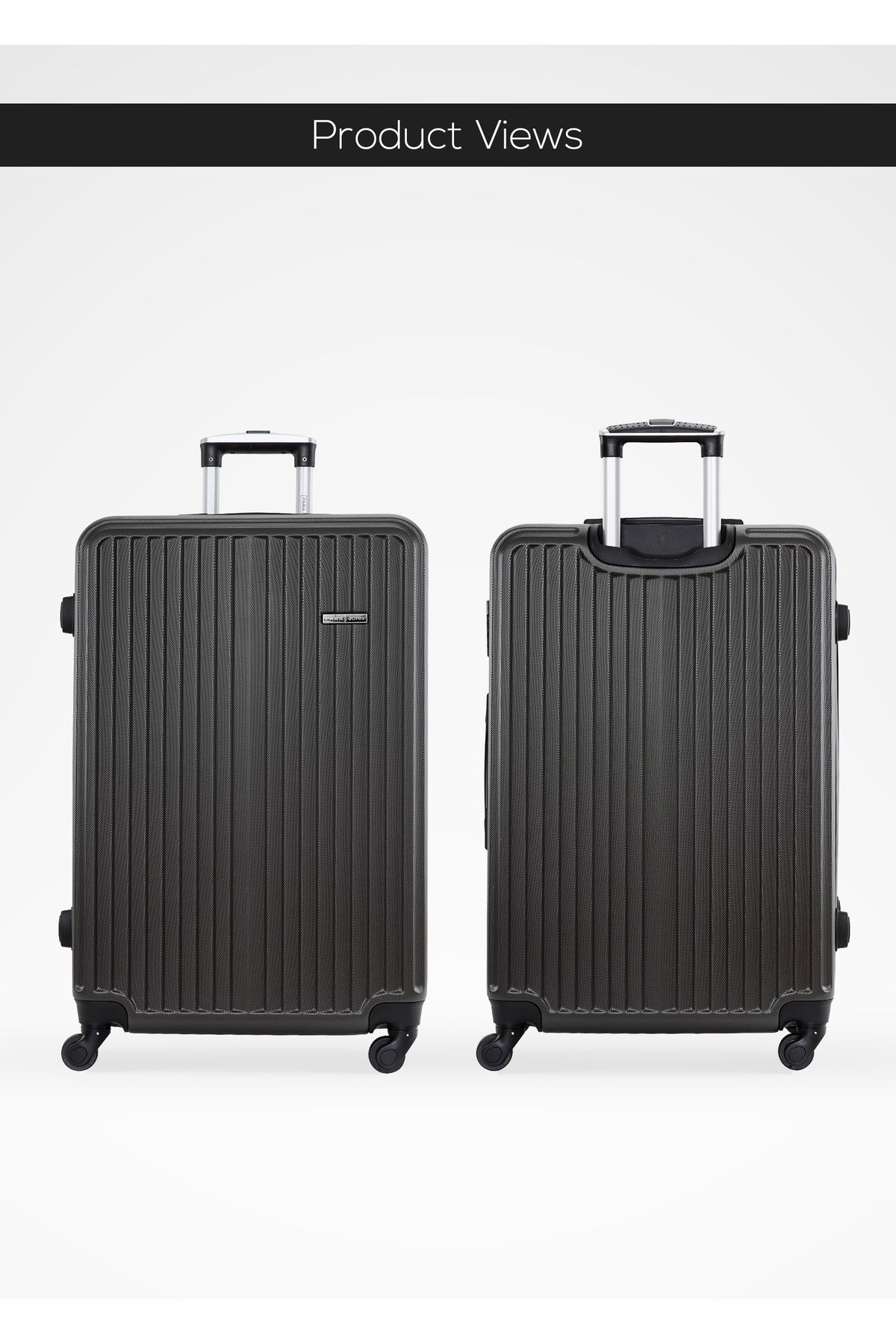 PARAJOHN-Ridge 2-piece Luggage Set Abs Hard Shell Check-in Trolley Bag With 360° Spinner Wheels & Lock 4