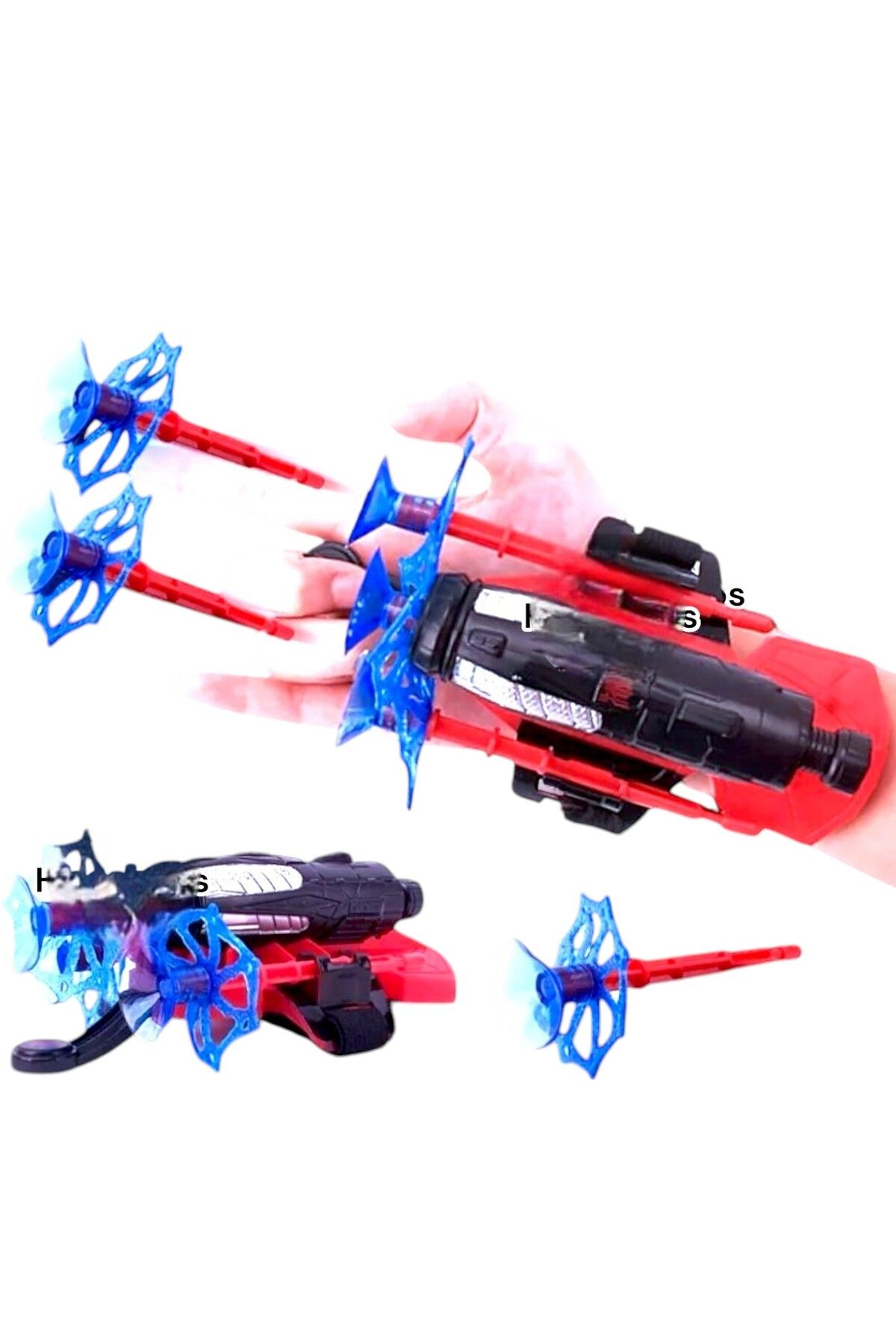Toybox-Avengers Spiderman Toy Set, Spider Web Shooting Wrist with 4 Hero Models, Large Box 4