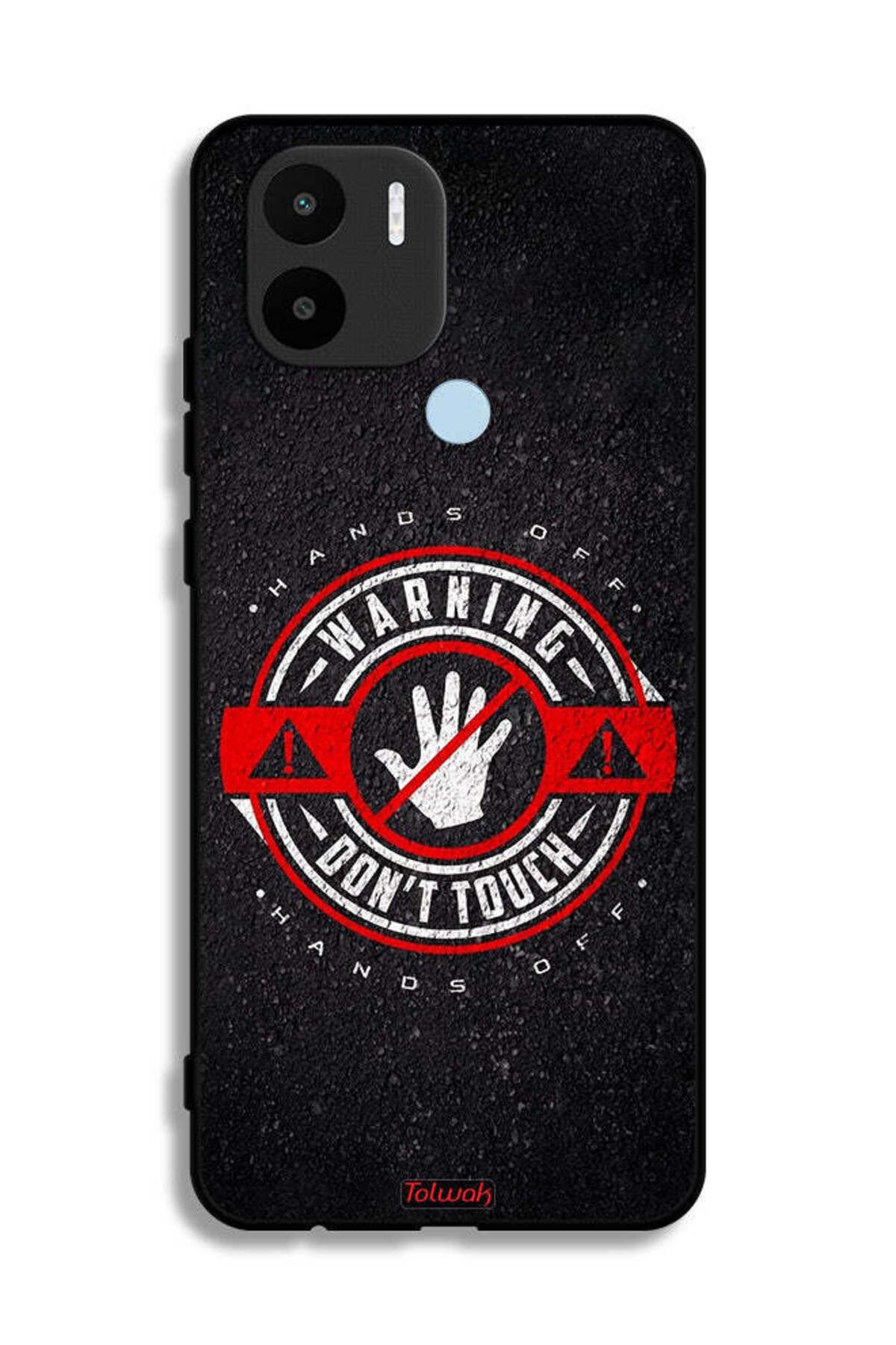Tolwak-Xiaomi Redmi A1 Plus Protective Case Cover Warning Do Not Touch 2