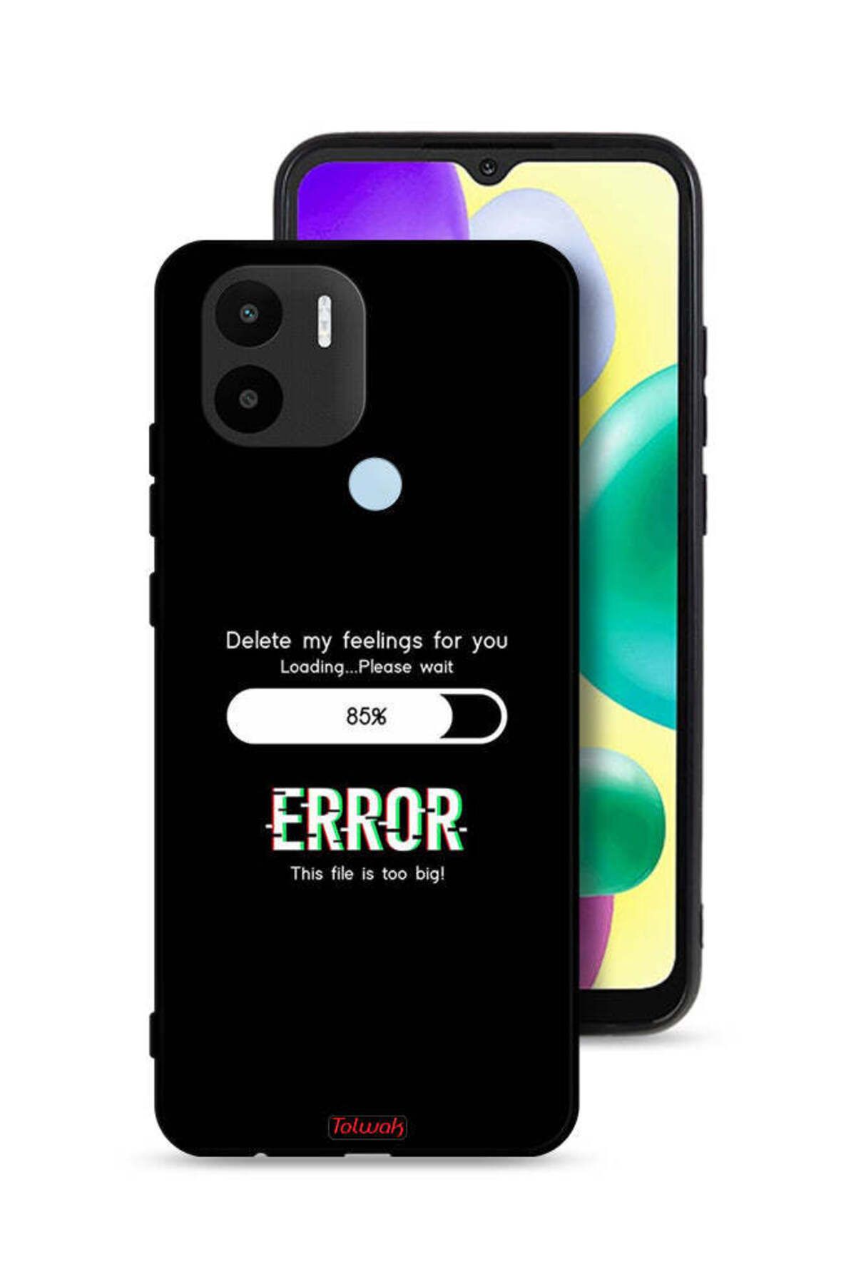 Tolwak-Xiaomi Redmi A1 Plus Protective Case Cover Delete My Feelings For You 1