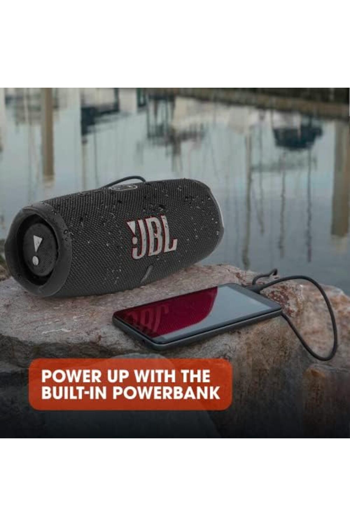 JBL-JBL Charge 5 - Portable Bluetooth Speaker with Deep Bass, IP67 Waterproof and Dustproof, 20 Hours of 9