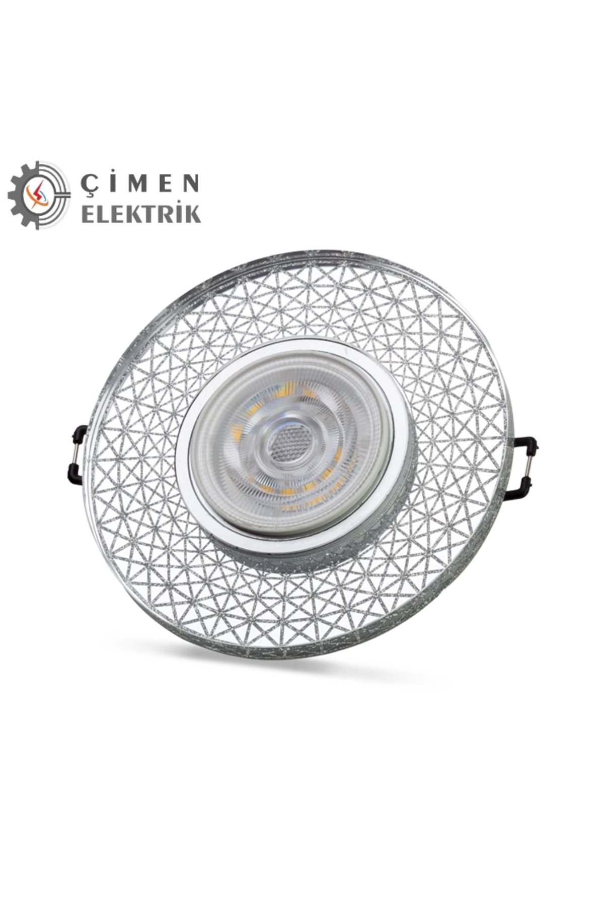 Eldenör-Noas Yl65 1767 Round Crystal Glass Spotlight Case with Iris Led Frame 4000K - Compatible for Socket and Switch 2