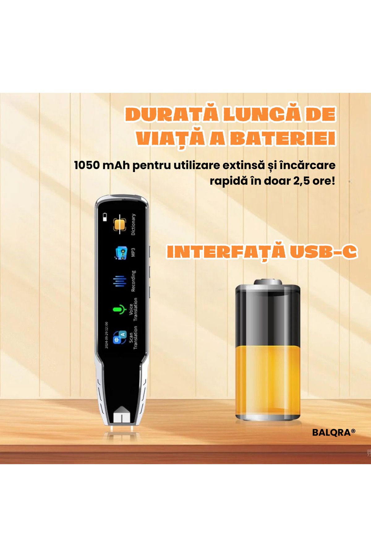 BALQRA-Multifunctional translator of 112 foreign languages ​​BALQRA®, Voice translation, Text translation, Dictionary 8