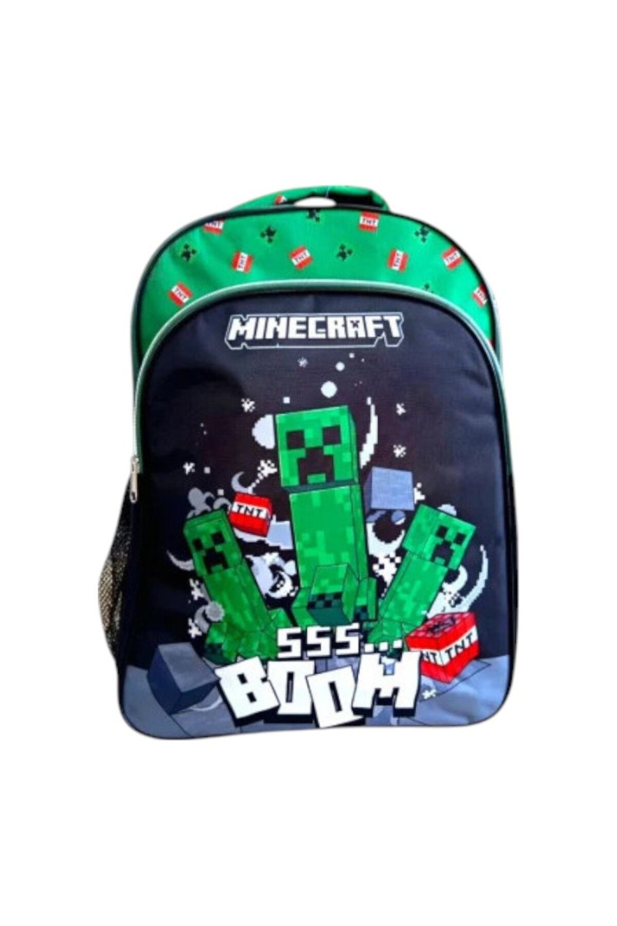 MINECRAFT-Children's backpack, 42x30x17 cm, with three compartments and two side pockets, multicolor, Minecraft 1