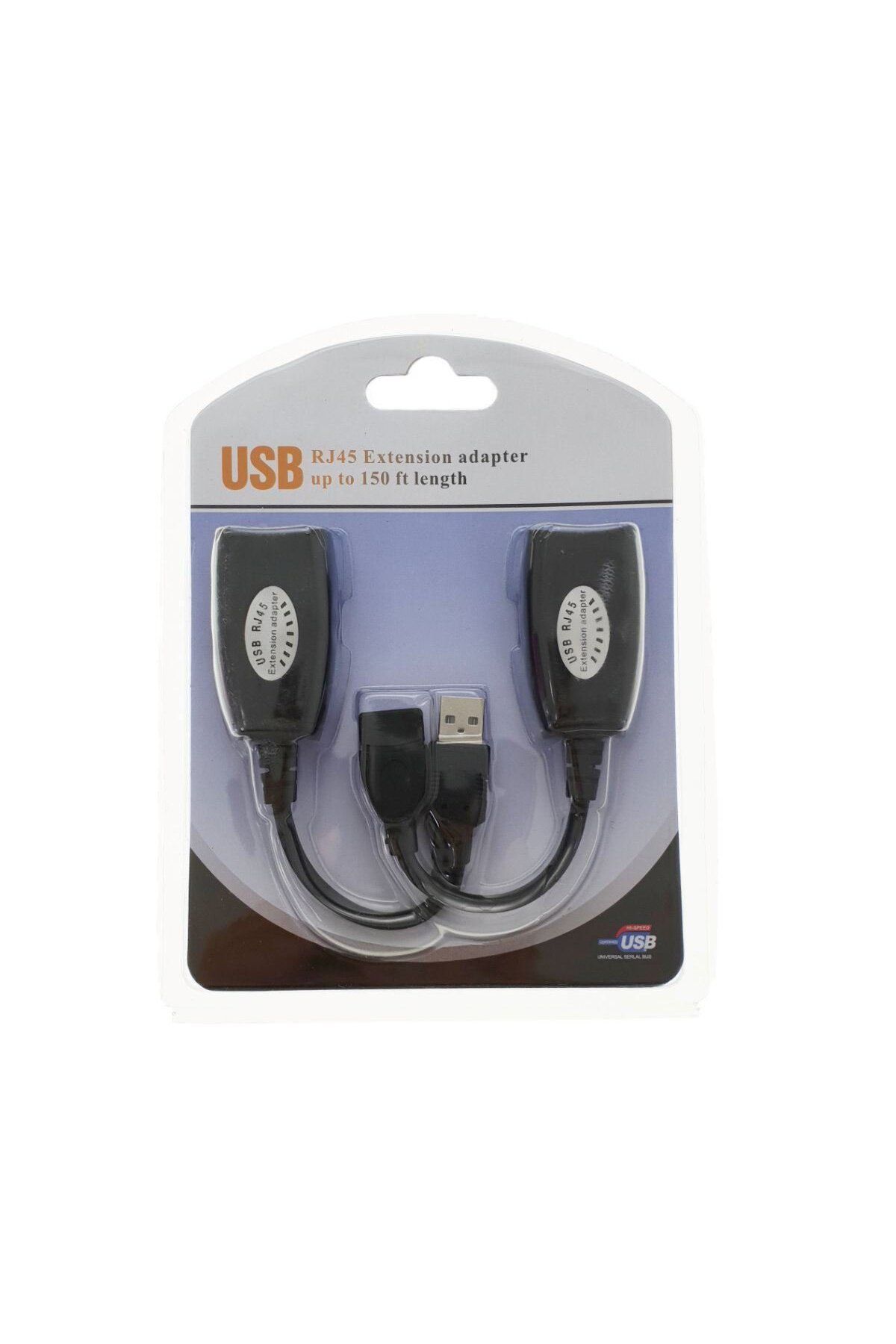 OEM-USB extension cable -RJXT male - female, USB cable extension with RJ45 Cat5 and Cat6 5