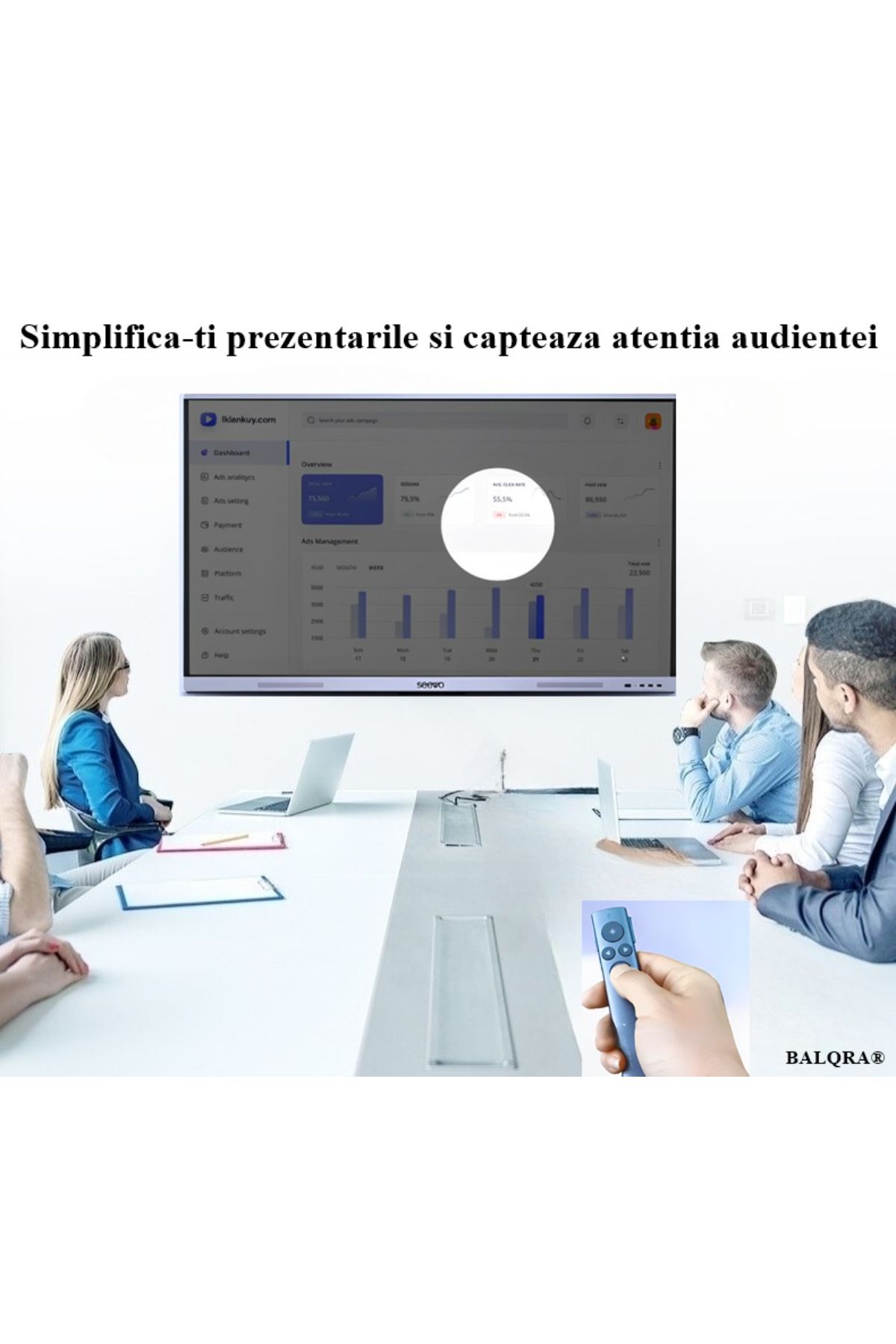 BALQRA-Professional wireless laser for presentations BALQRA®, Remote control with integrated pointer, USB disk 64G 2