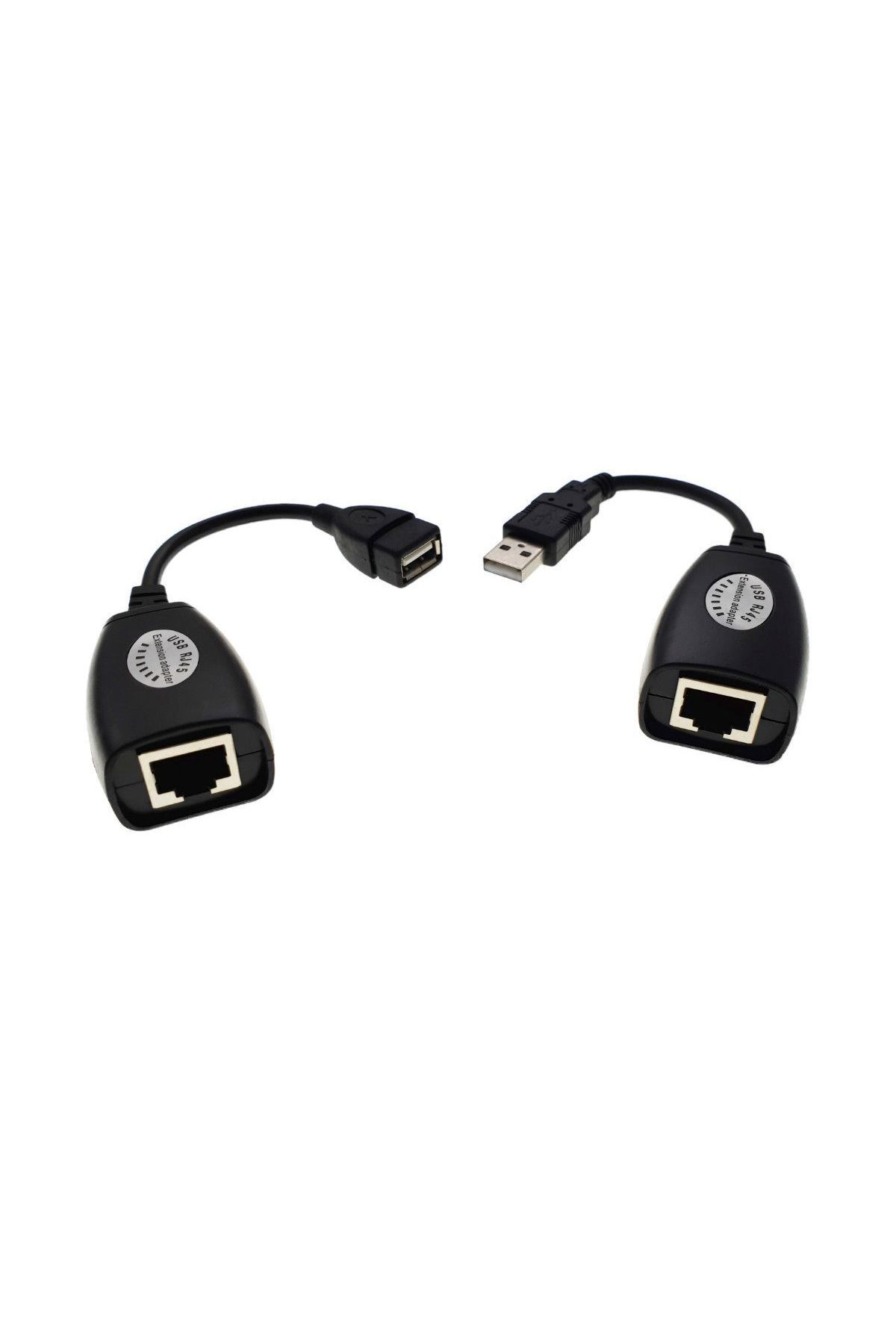 OEM-USB extension cable -RJXT male - female, USB cable extension with RJ45 Cat5 and Cat6 2