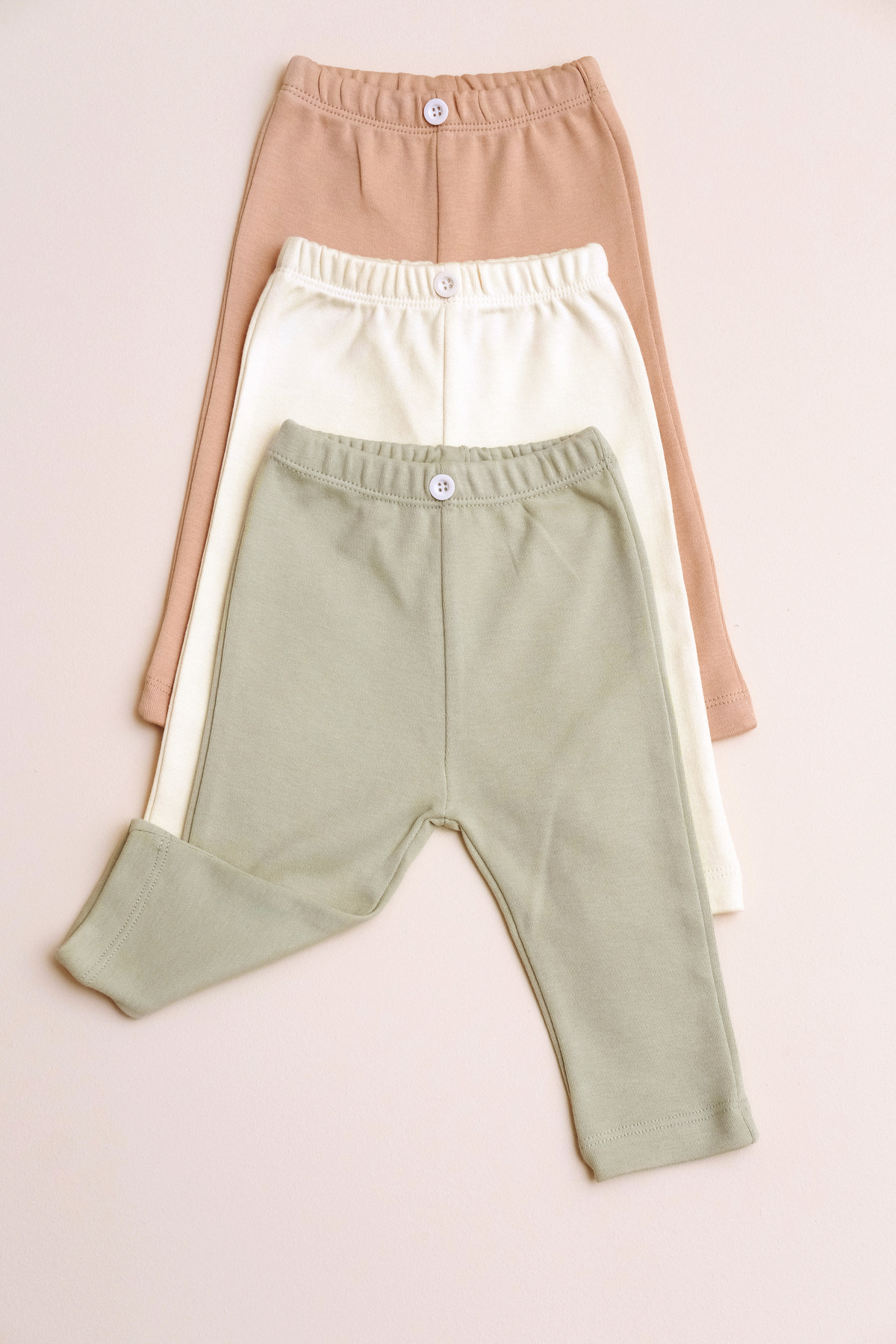 BABYLİM 3'lü Penye Bebek Tayt %100 Pamuk fotoğrafı 2 (önizleme)