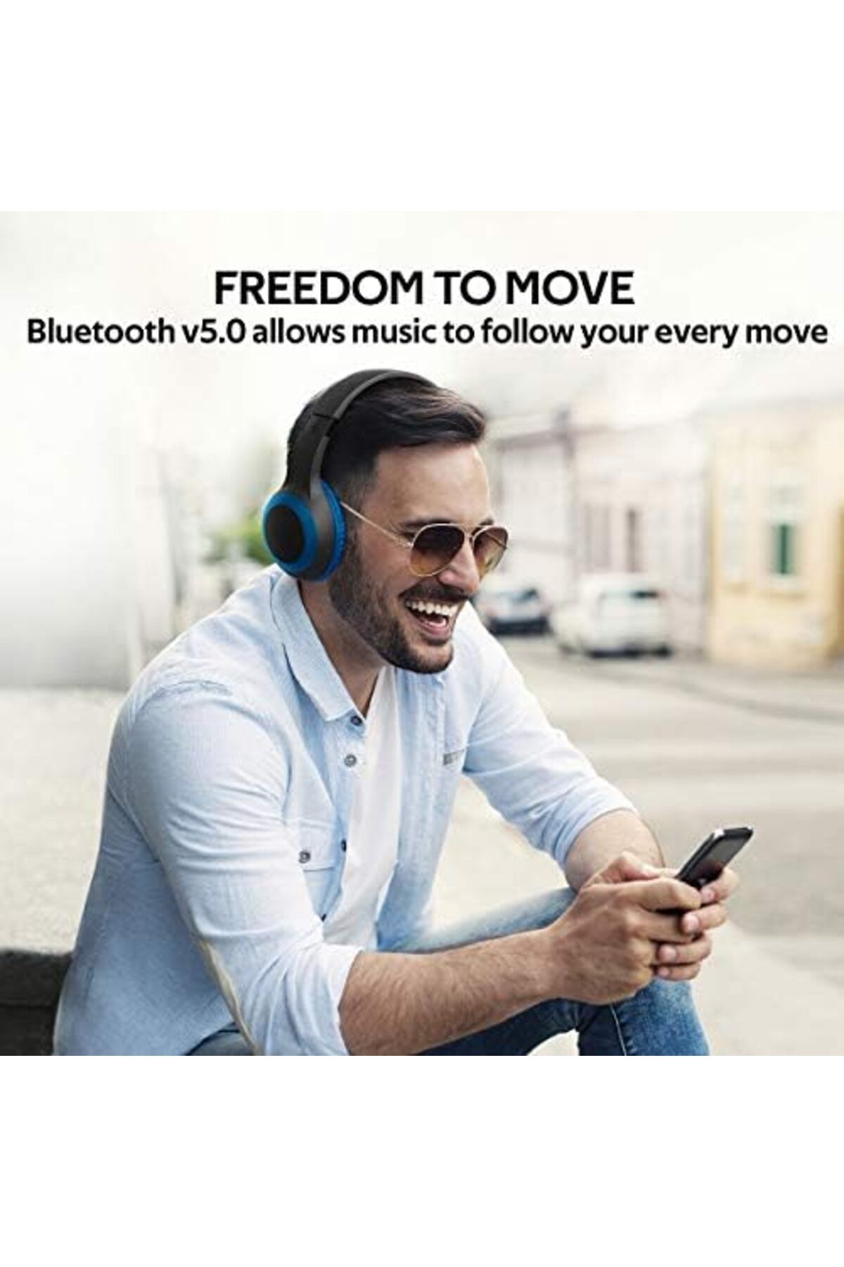 Promate-Promate Wireless Headphone, Powerful Deep Bass Bluetooth v5.0 Headphone with MicroSD Playback, 3.5mm 3