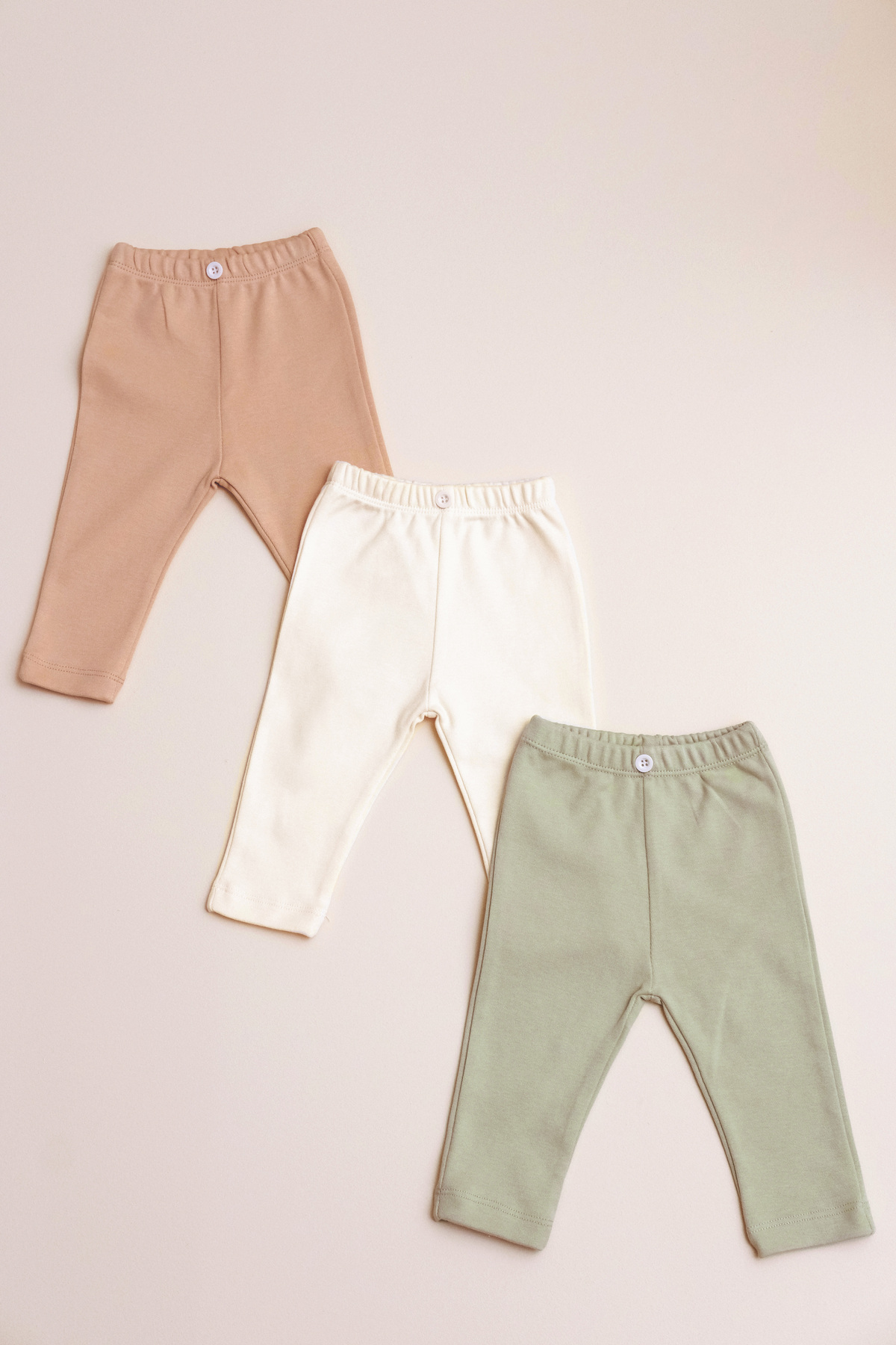 BABYLİM 3'lü Penye Bebek Tayt %100 Pamuk fotoğrafı 4 (önizleme)