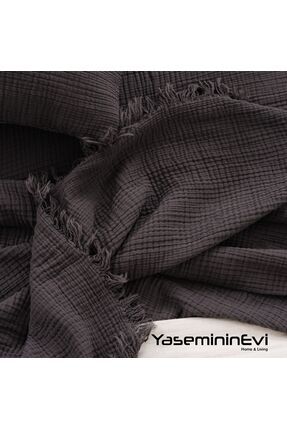 YASEMİNİNEVİ 4 KATLI MULTİ MÜSLİN YATAK ÖRTÜSÜ PİKE (240x240 cm + 50x70cm YAS...