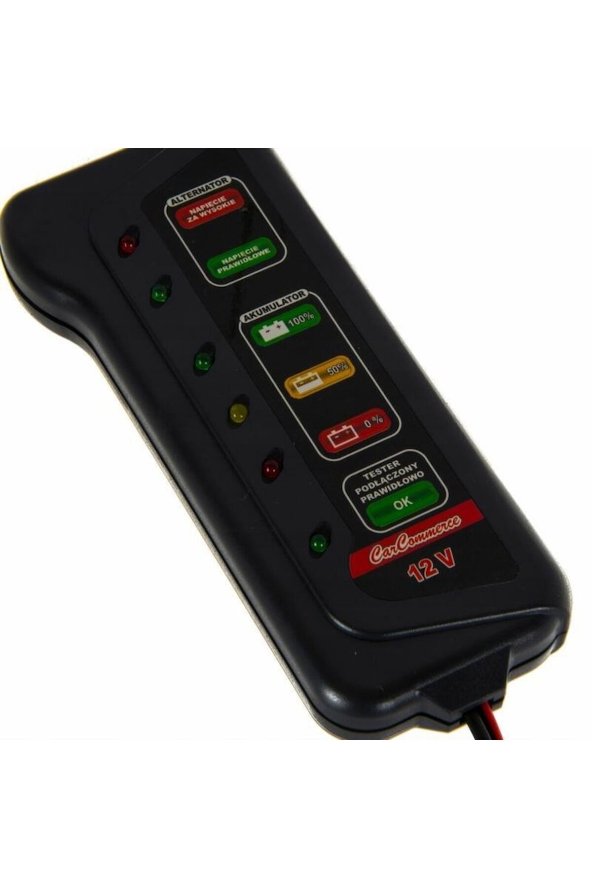 CarCo-Tester voltmeter, battery and alternator, with LEDs, EVANS 42845 CarCo 3