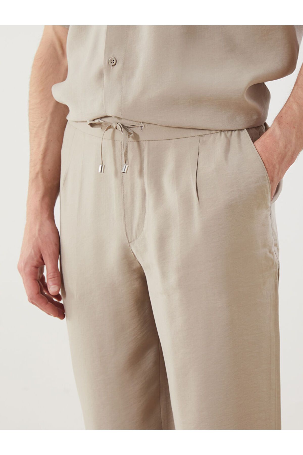 LC Waikiki-Beige Standard Size Men's Trousers 3