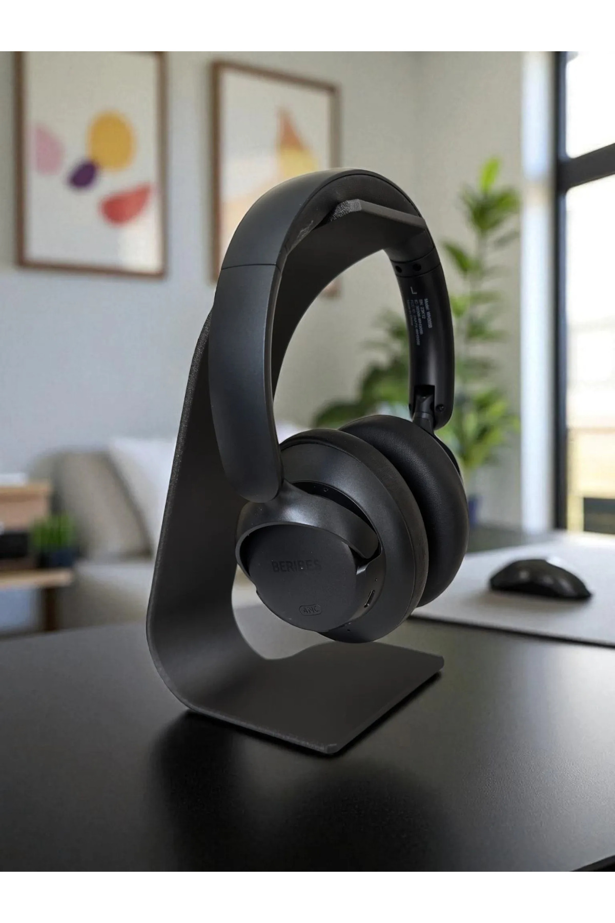 Supporto per cuffie di design 24 cm – Nome scrivibile Stampa 3D Elegante accessorio da scrivania