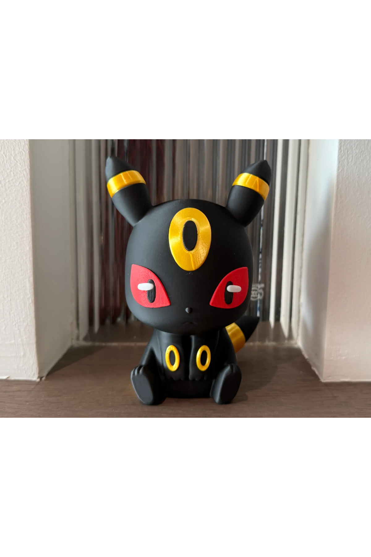 Umbreon Figure 13 cm – Multicolored 3D Print, Name Writeable Collectible Toy