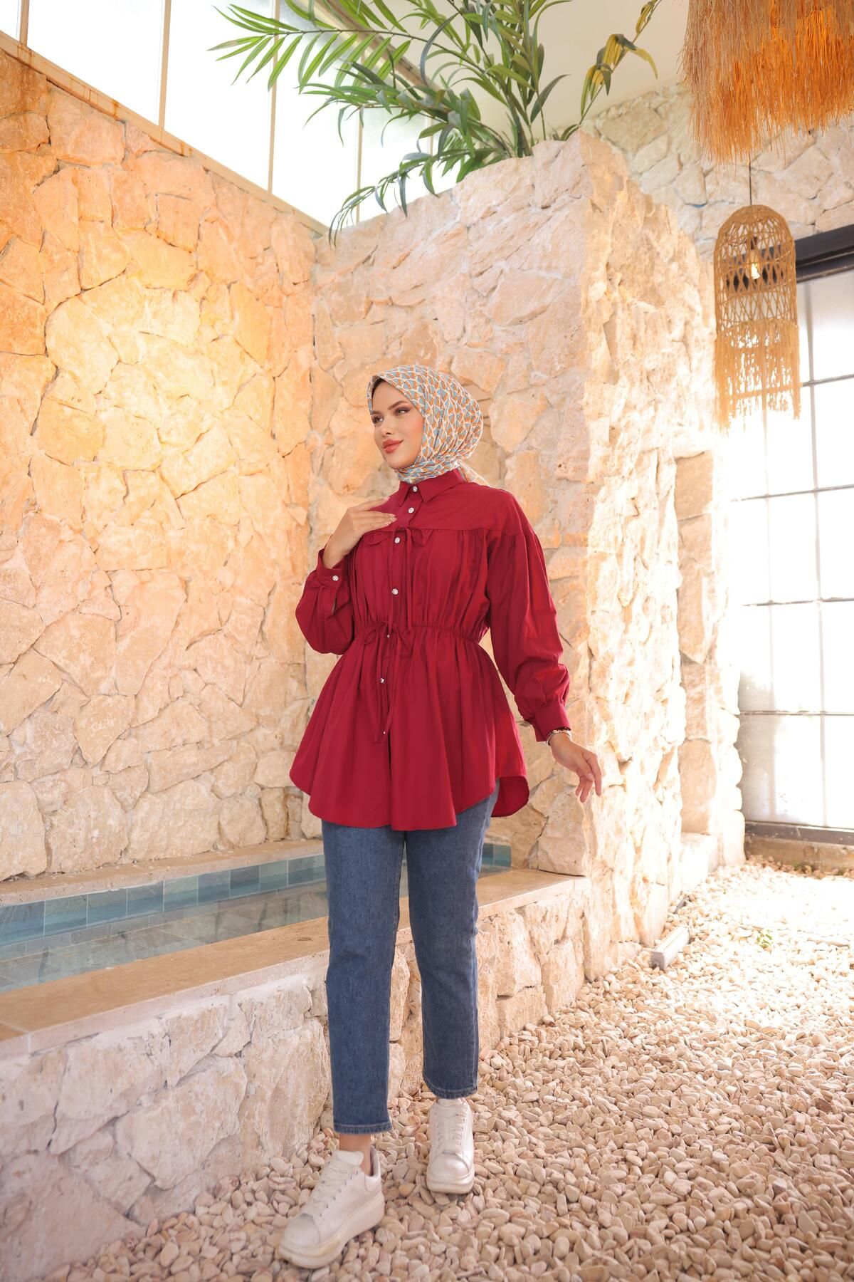 Nergis Neva Butik-Tunic with Drawstring Waist 4