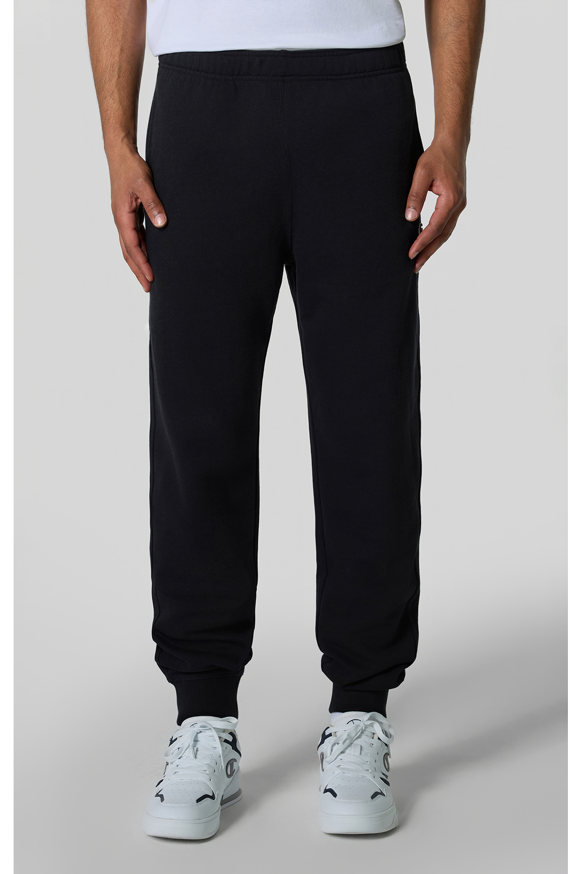 Champion Icons Rib Cuff Pants Siyah Erkek Eşofman Altı-220733-KK001 görsel 2