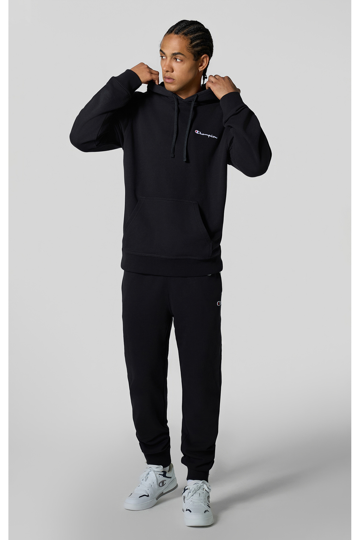 Champion Icons Rib Cuff Pants Siyah Erkek Eşofman Altı-220733-KK001