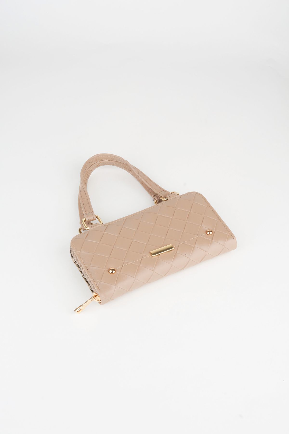 Vivaq-Women's Mink Fish Scale Patterned Removable Strap Zipper Closure Wallet and Shoulder Bag 5