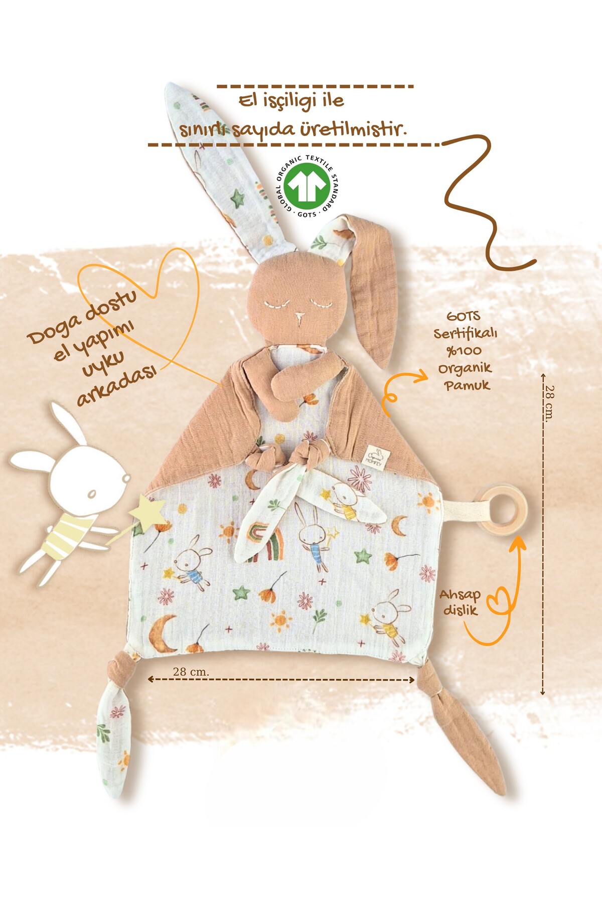 Momfey Organics 14 Parça Müslin Bebek Seti | %100 Pamuk | Yenidoğan Hastane Çıkışı, Hediye Seti fotoğrafı 6 (önizleme)