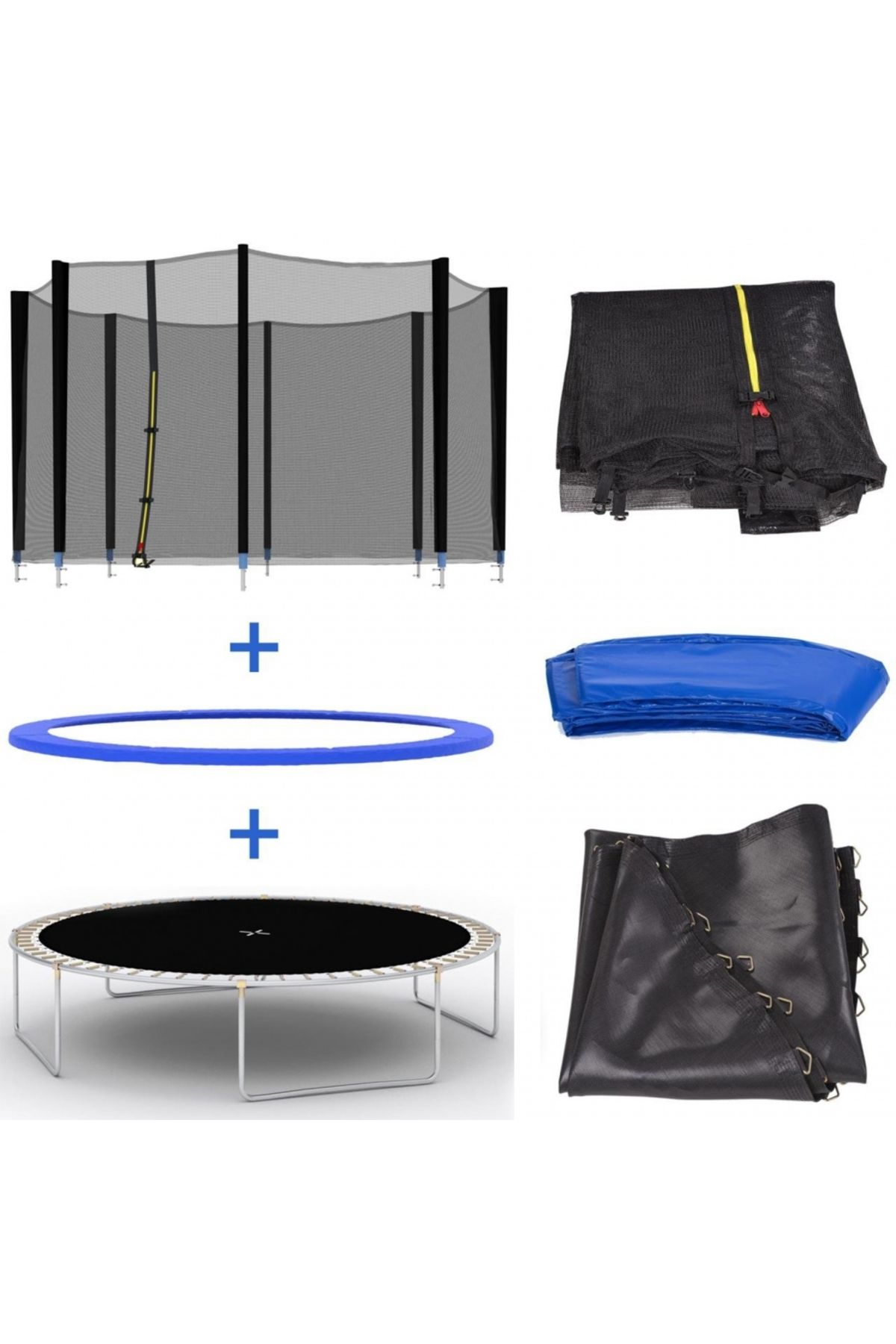 İSP-Trampoline 305 CM "ISP LikeSmart" Steel, with Protective Net, Access Ladder, Supports up to 1 3