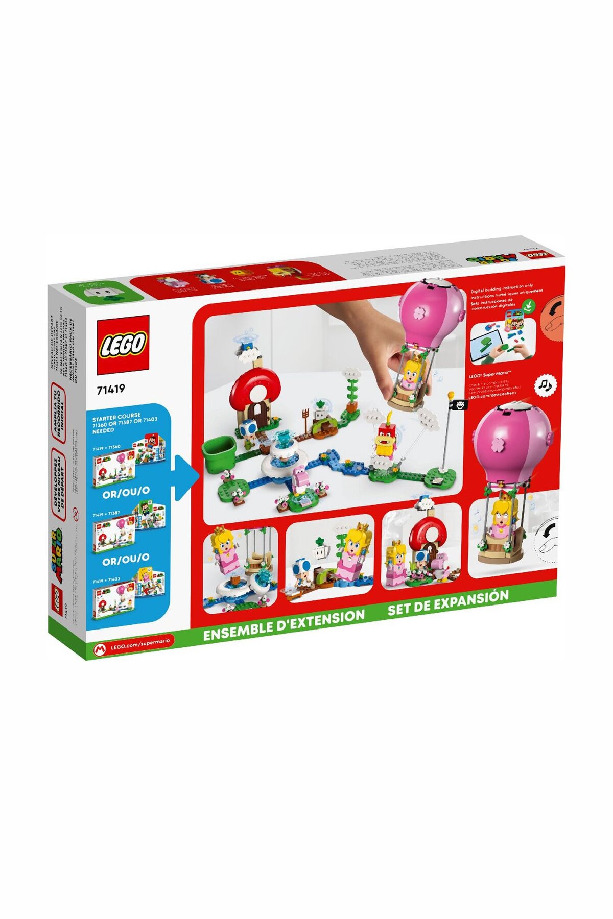 سوپر ماریو ۷۱۴۱۹ سواری با بالن در باغچه‌ی پیچز