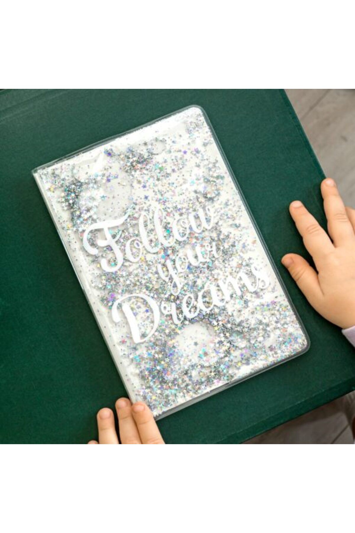 Gadget Master-Notebook A5 Follow Your Dreams Silver Sequins 4