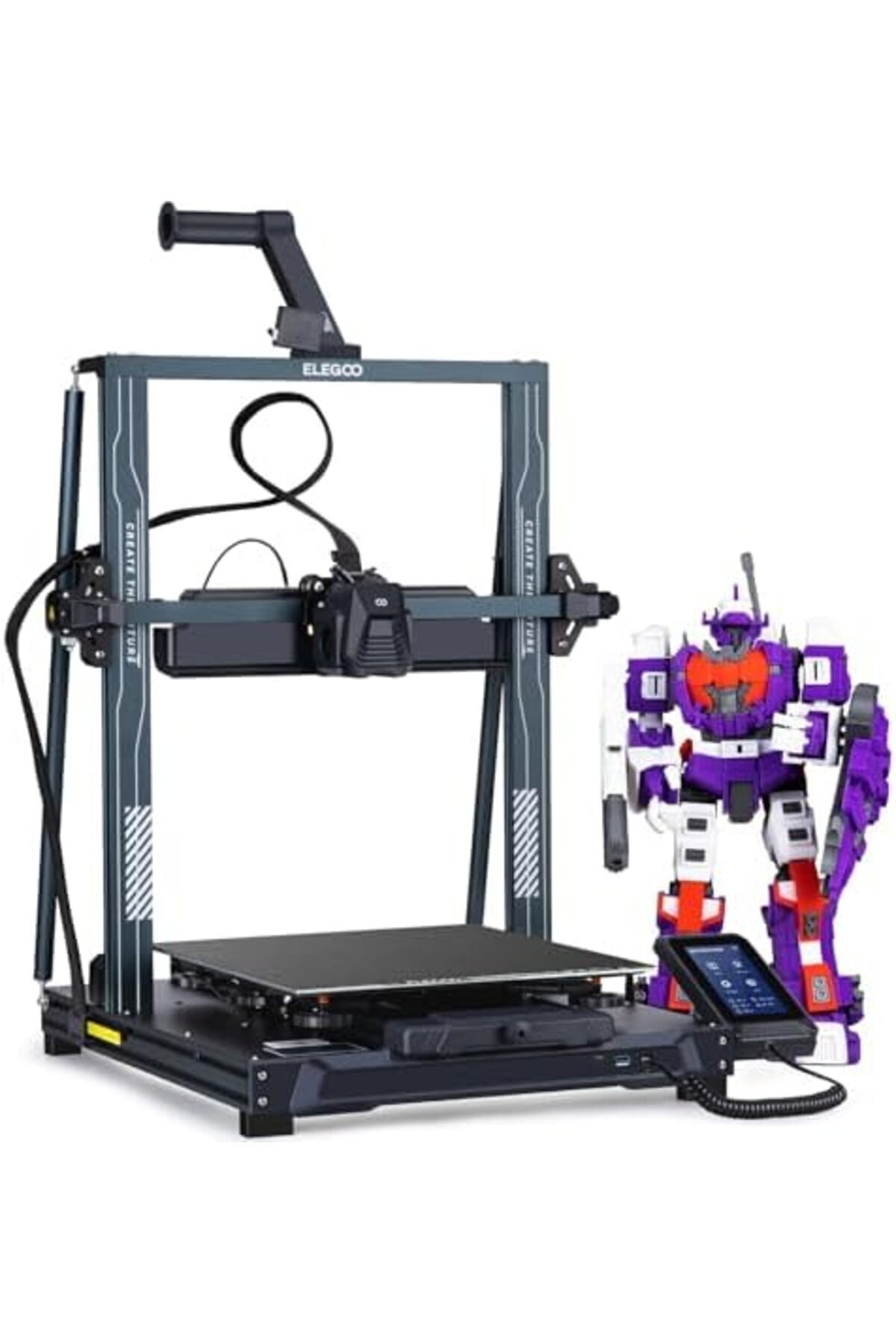 ELEGOO-Neptune 4 Plus FDM 3D Printer with Up to 500mm/s Printing Speed, 300°C High-temp Nozzle, Dua 2