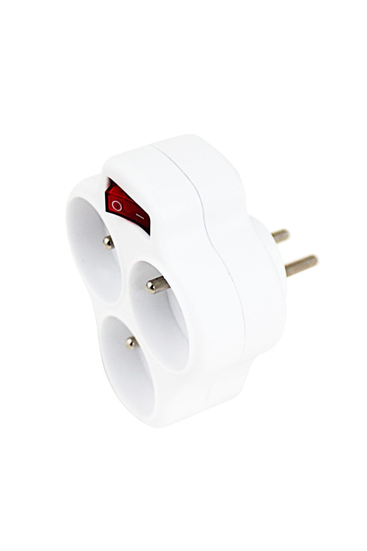 OEM-Triple Triangular Socket Adapter With One Switch, 3680w, 16a, With Grounding 3