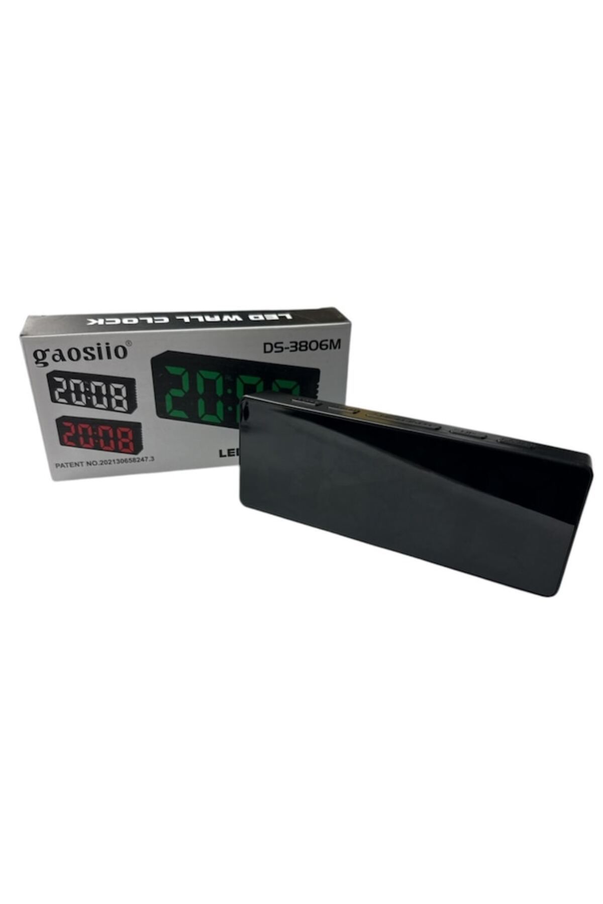 OEM-Desk Clock with Temperature Display, Alarm, USB Power, Red LED (DS-3806M) 3