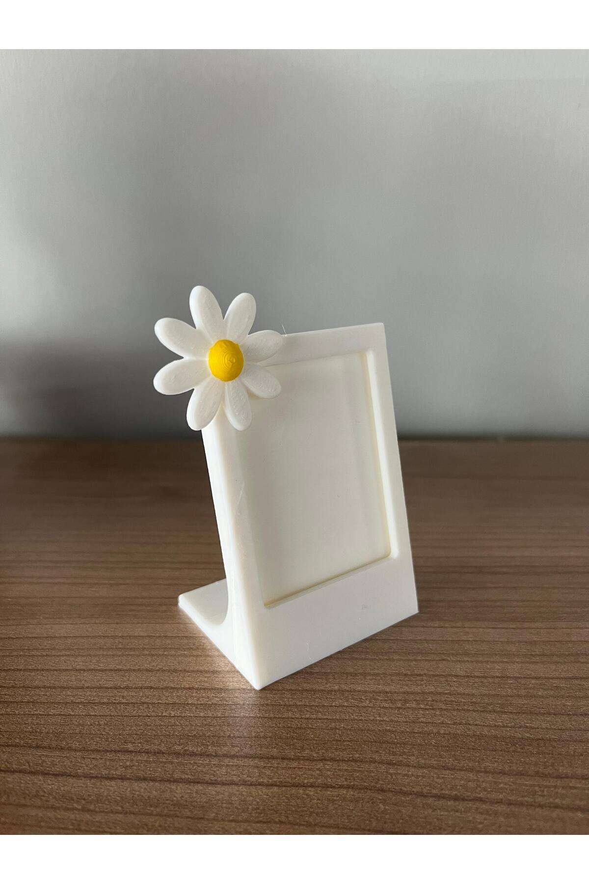 Root Made İnstax Fotoğraf Çerçevesi Papatya Detaylı Minimalist Dekoratif Çerçeve Bebek Çocuk Çerçeve fotoğrafı 5 (önizleme)