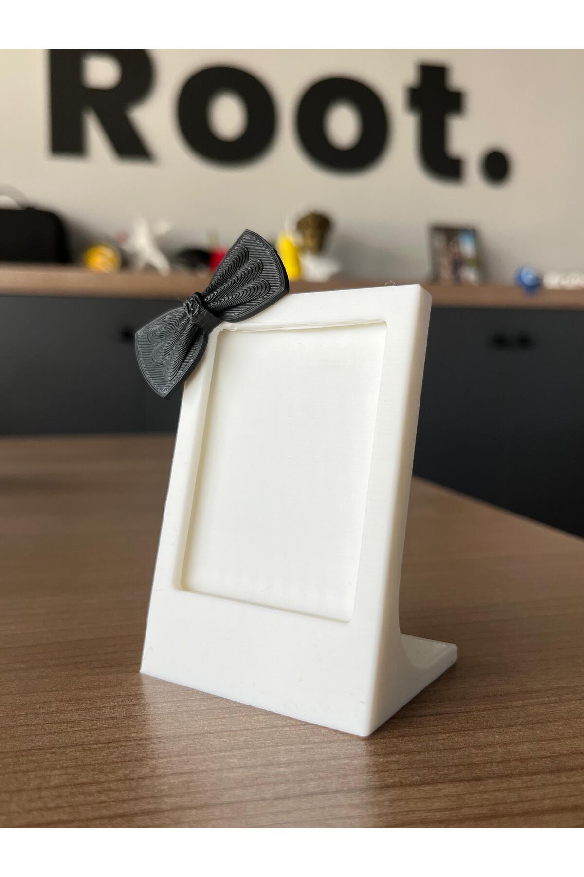 Root Made İnstax Fotoğraf Çerçevesi Papyon Detaylı Minimalist Dekoratif Çerçeve Bebek Çerçeve fotoğrafı 4 (önizleme)