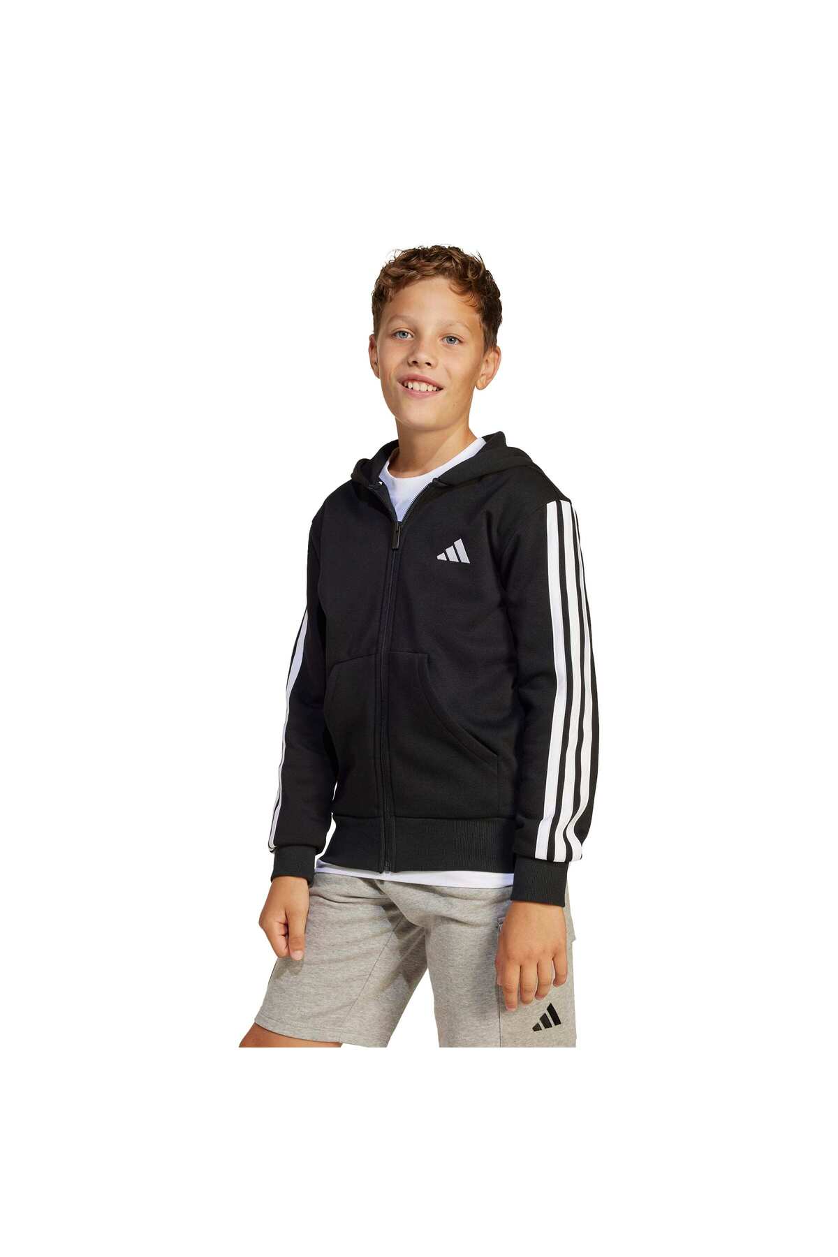 سویشرت پسرانه مشکی adidas | JD6494 اورجینال - تصویر 3