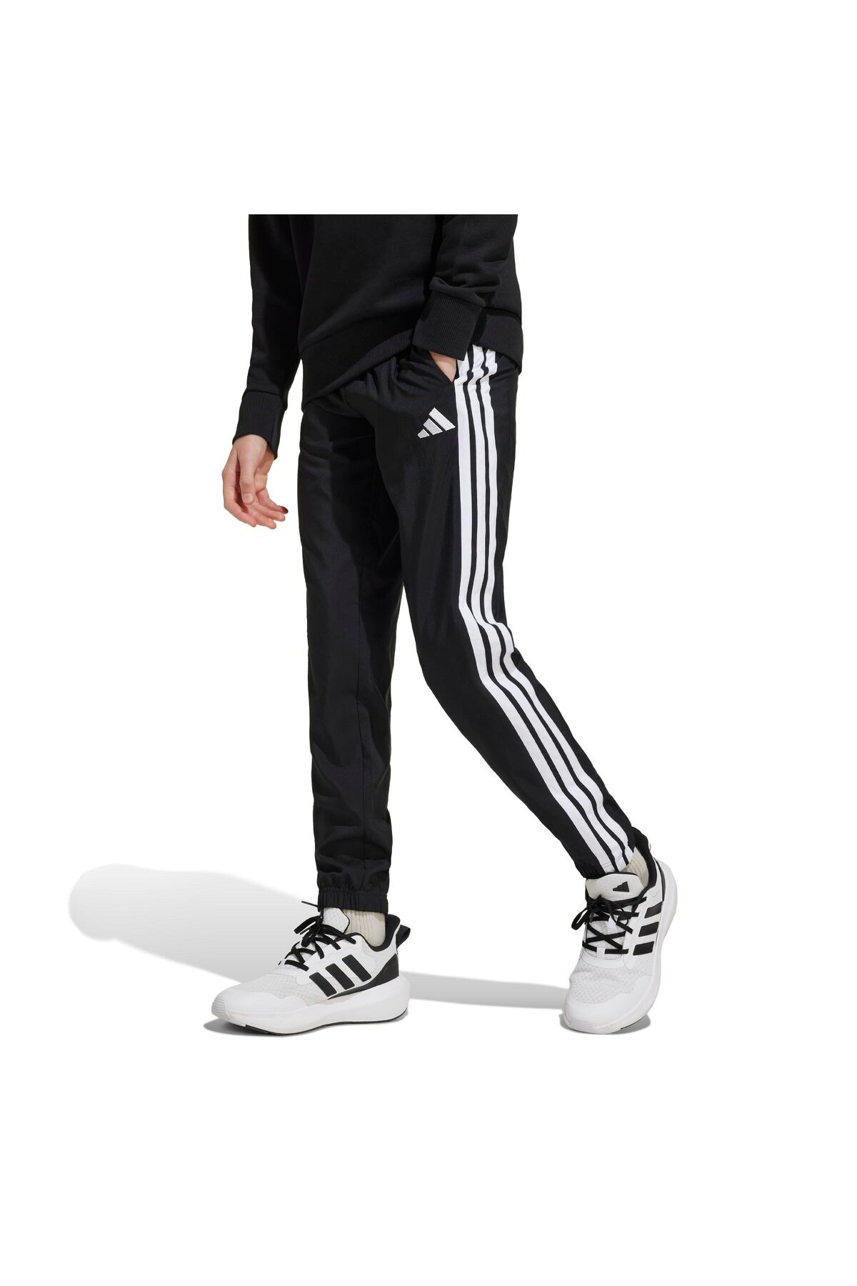شلوار گرمکن پسرانه مشکی آدیداسadidas | JD6500 اورجینال - تصویر 3