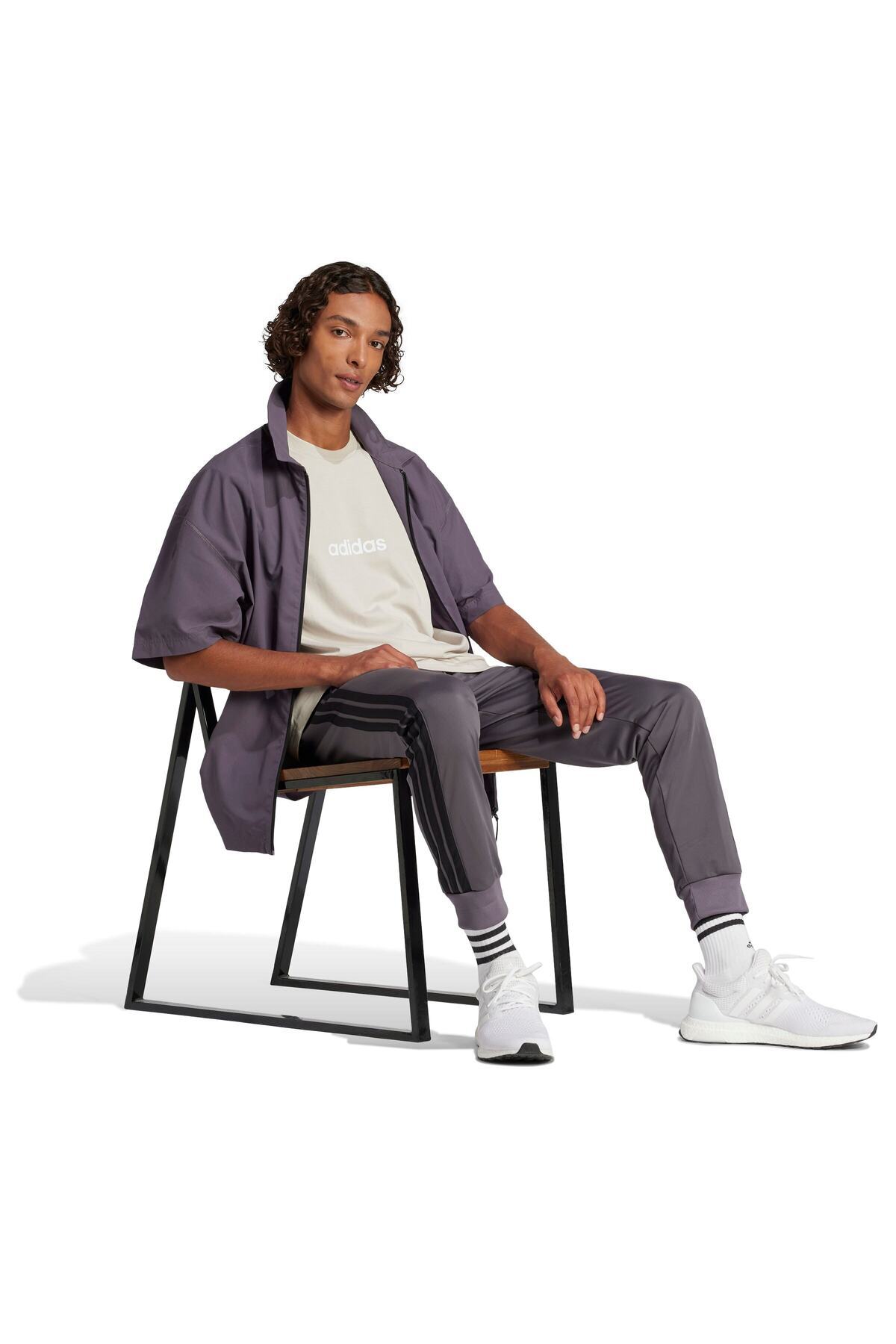 تیشرت adidas آدیداس تک پیراهن خطی Essentials اورجینال - تصویر 5