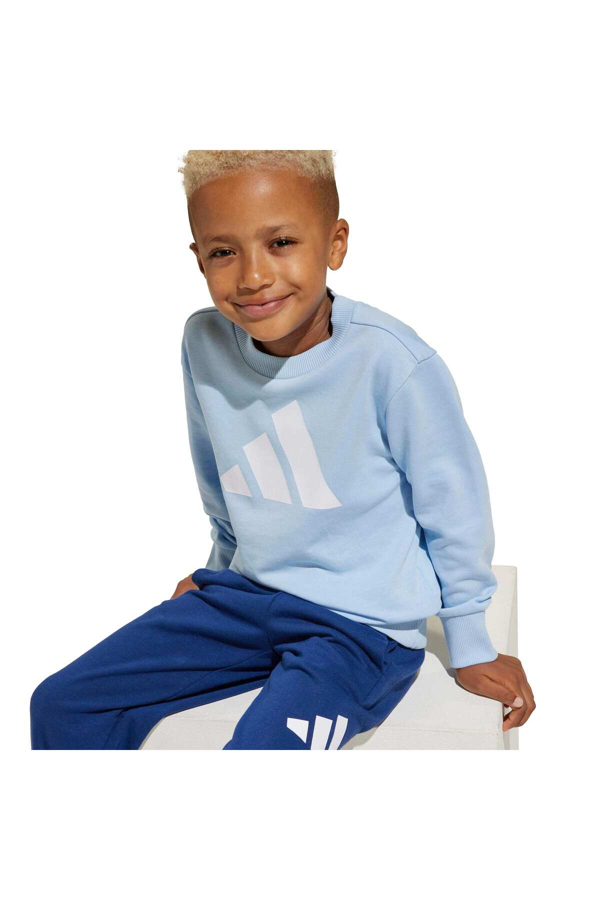 شلوار گرمکن پسرانه آبی آدیداسadidas | JC9729 اورجینال - تصویر 8
