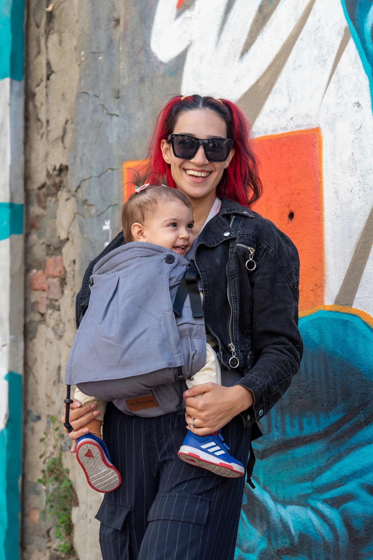 Huggyberry Huggy Plus Toddler Size Carrier - Anthracite fotoğrafı 3 (önizleme)